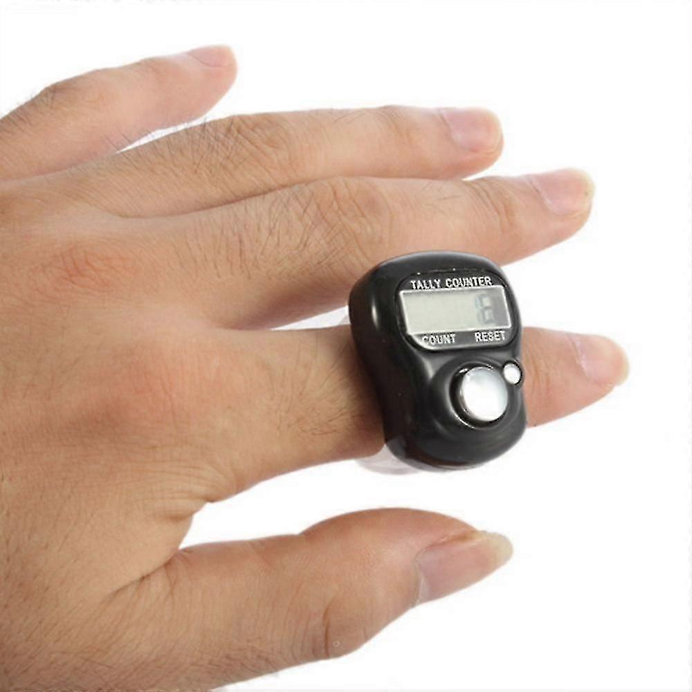 1pc Finger Tally Counter Finger Clicker Mini 5 Digit Lcd Electronic Digital Golf Sports Hand Held Ring Tally Counter