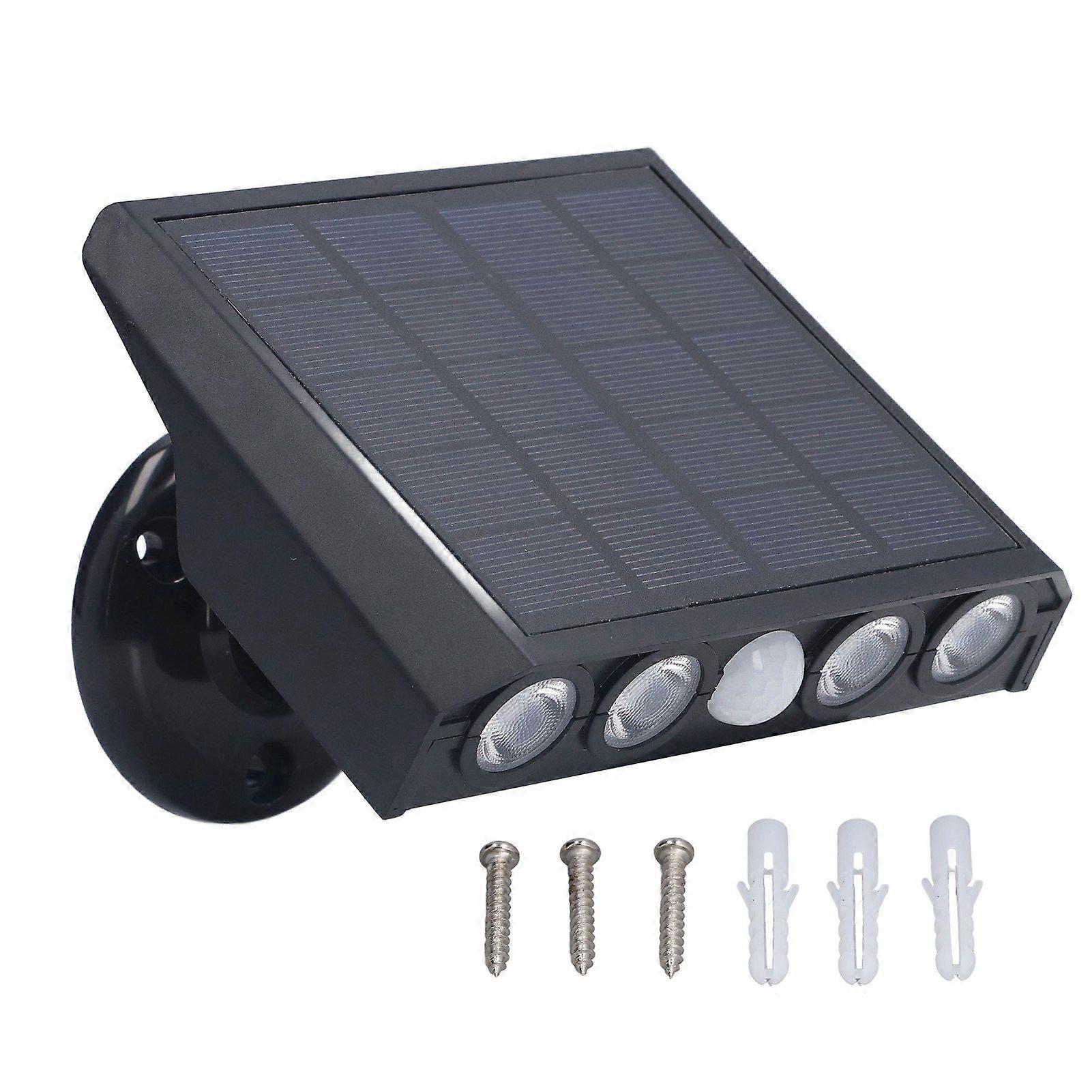 Solar Wall Light IP65 Waterproof 360 Adjustable 3 Modes Energy Saving LED Wall Lamp for Courtyard Corridor