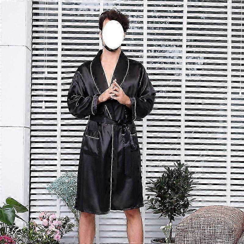 Jedwabna koszula nocna męska