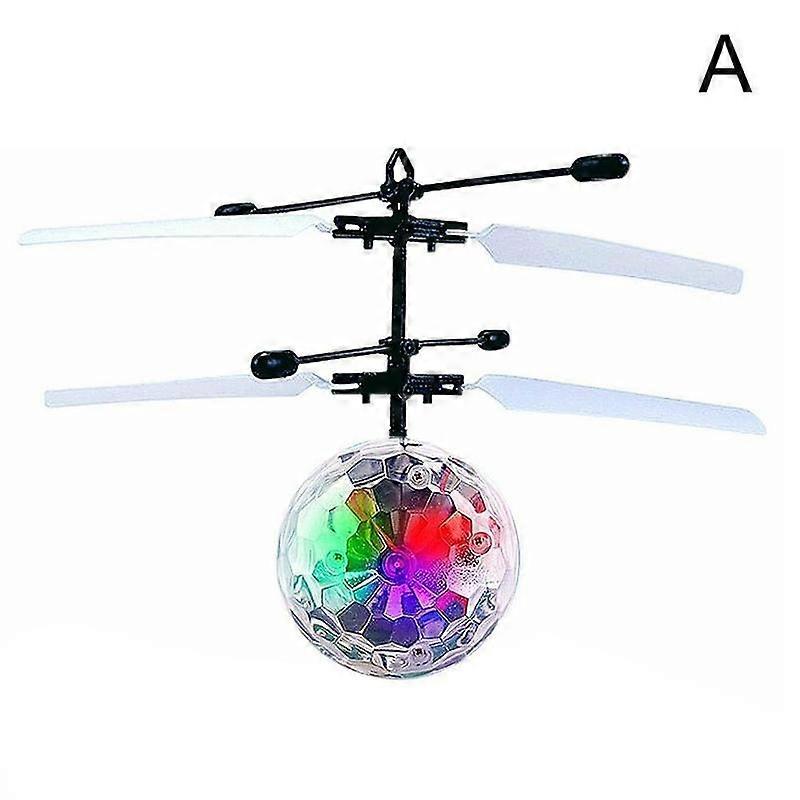 Colorful Levitating Cracked Crystal Ball with LED Lights and Infrared Sensor Control for Home Office Decor