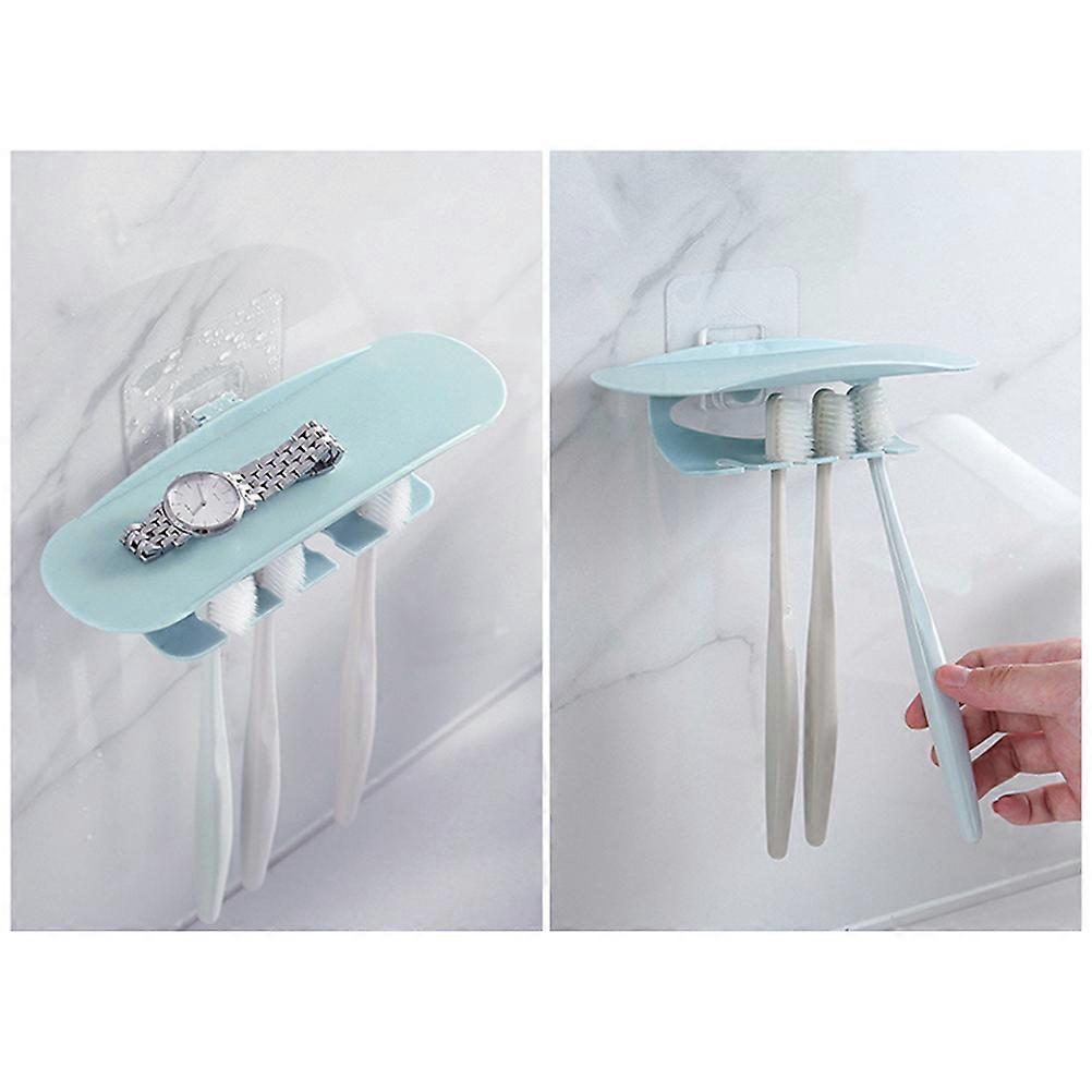 Toothbrush Holder Wall Mount Suction Cup Rack 2Pcs Bathroom Storage