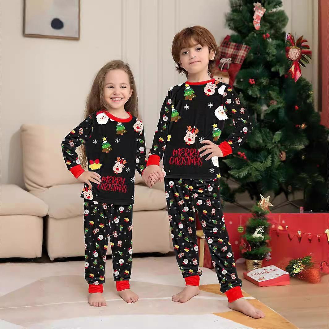 Santa Claus parent-child set home clothes parent-child pajamas set