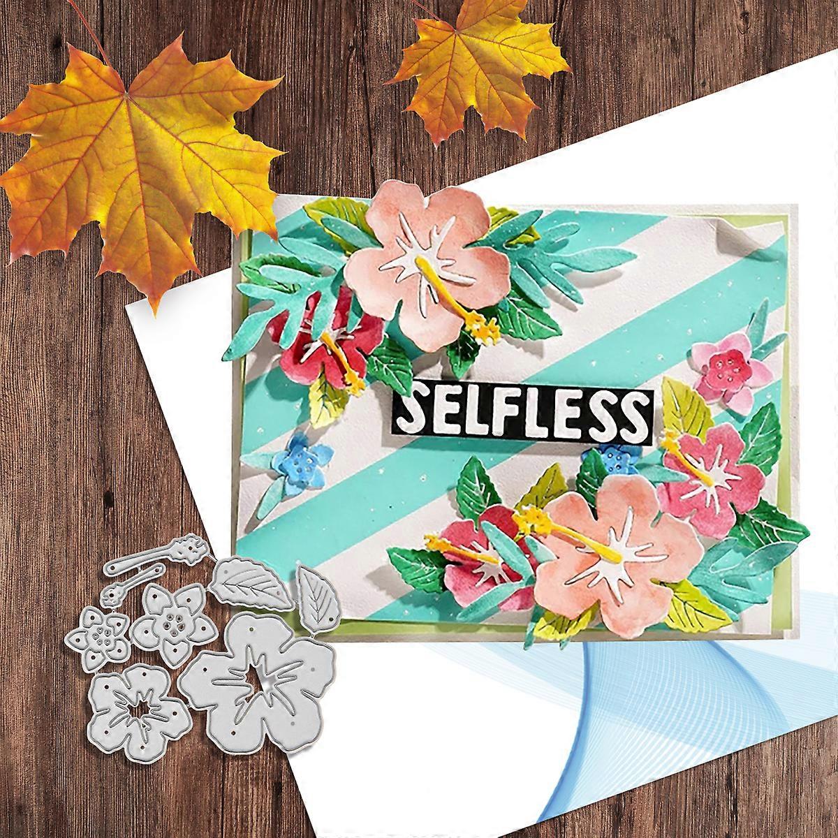 1PC Flowers and Leaf Metal Cutting Dies Die-cut Crafts Stencil Tool for DlY Handmade Scrapbook Cards