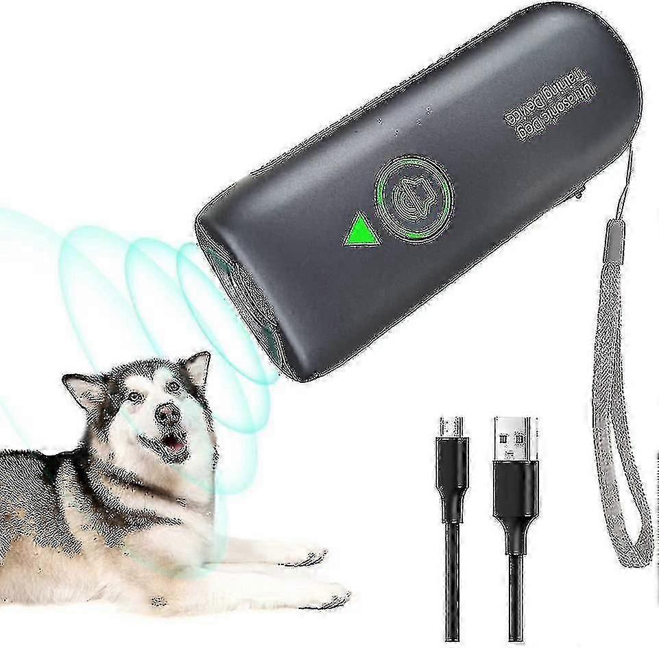 Anti Barking Device, Dog Barking Deterrent Devices Pet Corrector Ultrasonic Bark Deterrent Devices With Led Indicator Rechargeable Stop Dog Bark Devic