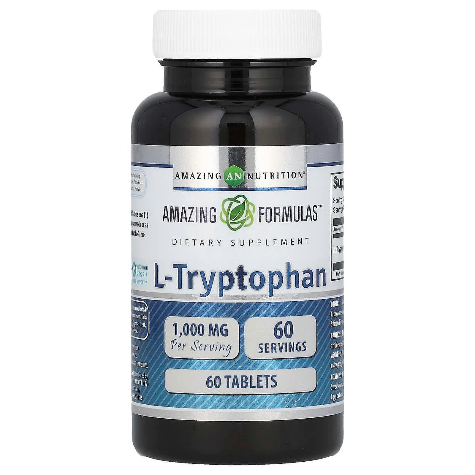 L-Tryptophan, 1,000 mg, 60 Tablets