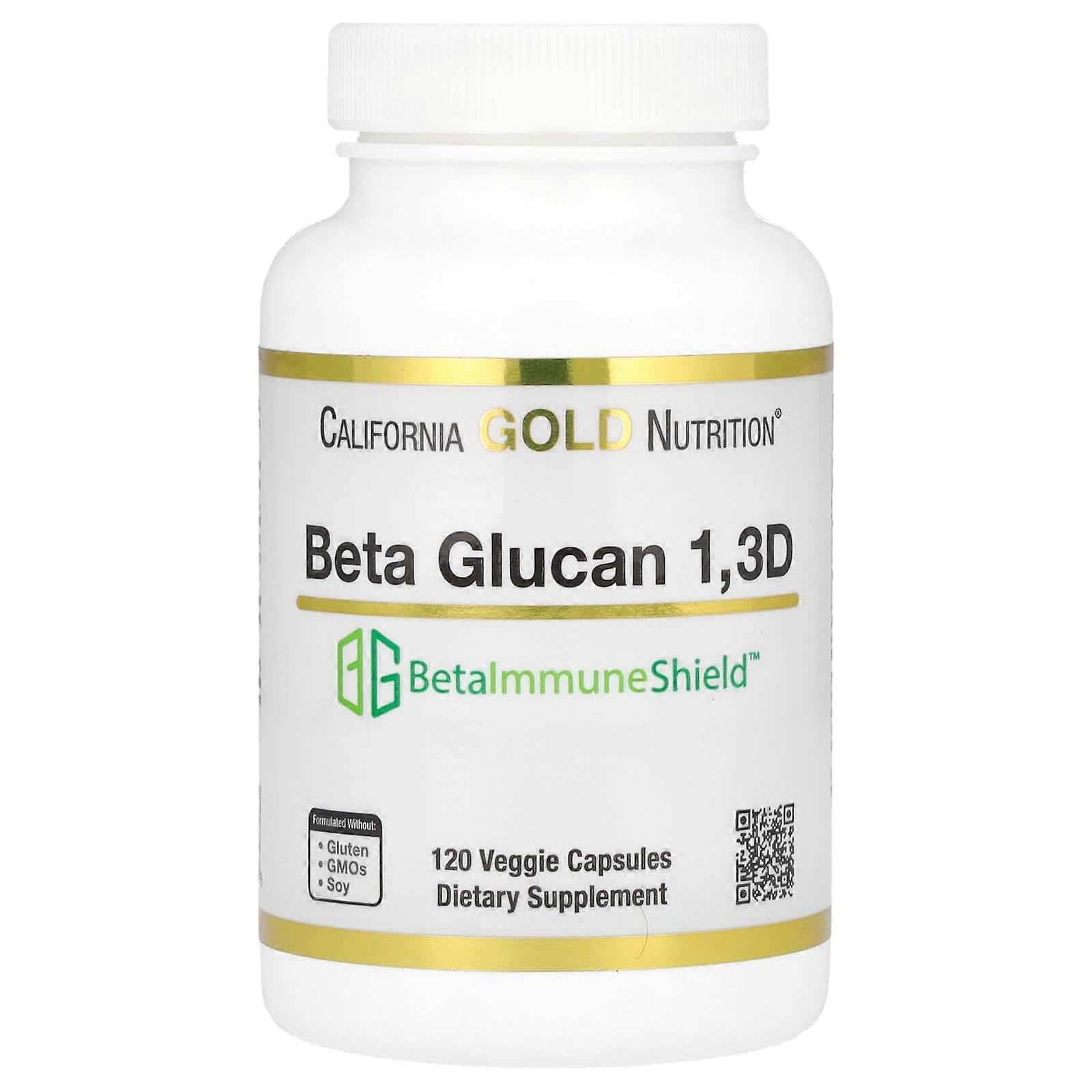 Beta Glucan 1,3D with BetaImmuneShieldÃ¢ÂÂÃÂÃÂ¢, 125 mg, 120 Veggie Capsules