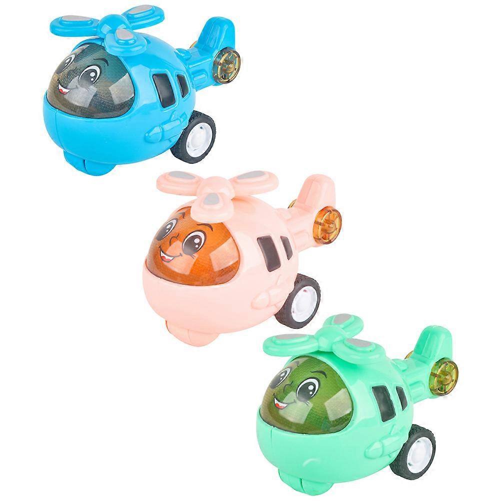 Small Plane Model Pull Back Plane Toys for Kids Play 3Pcs Set