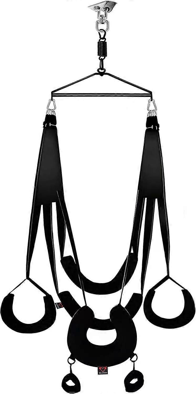 Adult Swing, 360 Degree Rotating Indoor Sling Set with High-Quality Painted Stand and Extra-Wide Thick Comfortable Swing, Suitable for Couples