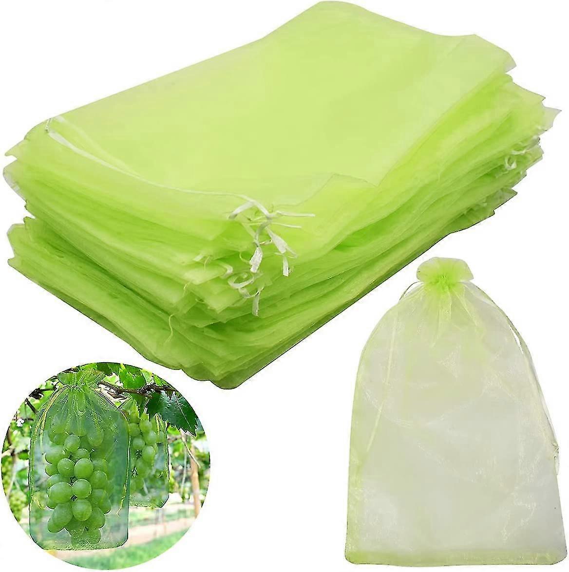 80pcs Grape Protective Bag Fruit Protection Bag Organza Bag With Drawstring