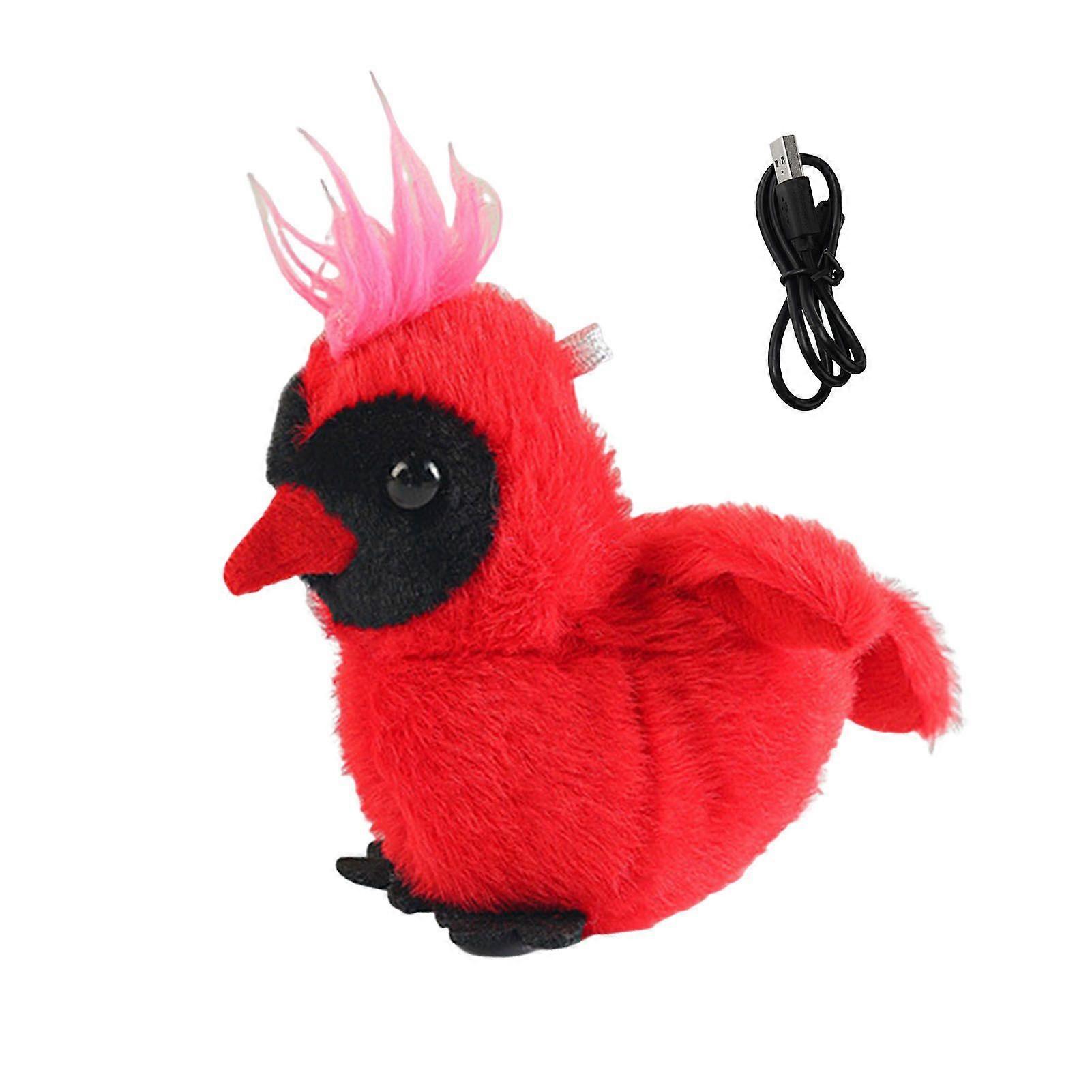 Electric Cats Puzzle Exercise Toy Rechargeable Flapping Duck Portable Anti-Bite Interactive Cat Toy Beating Wings Duck Kitten Plush Toys