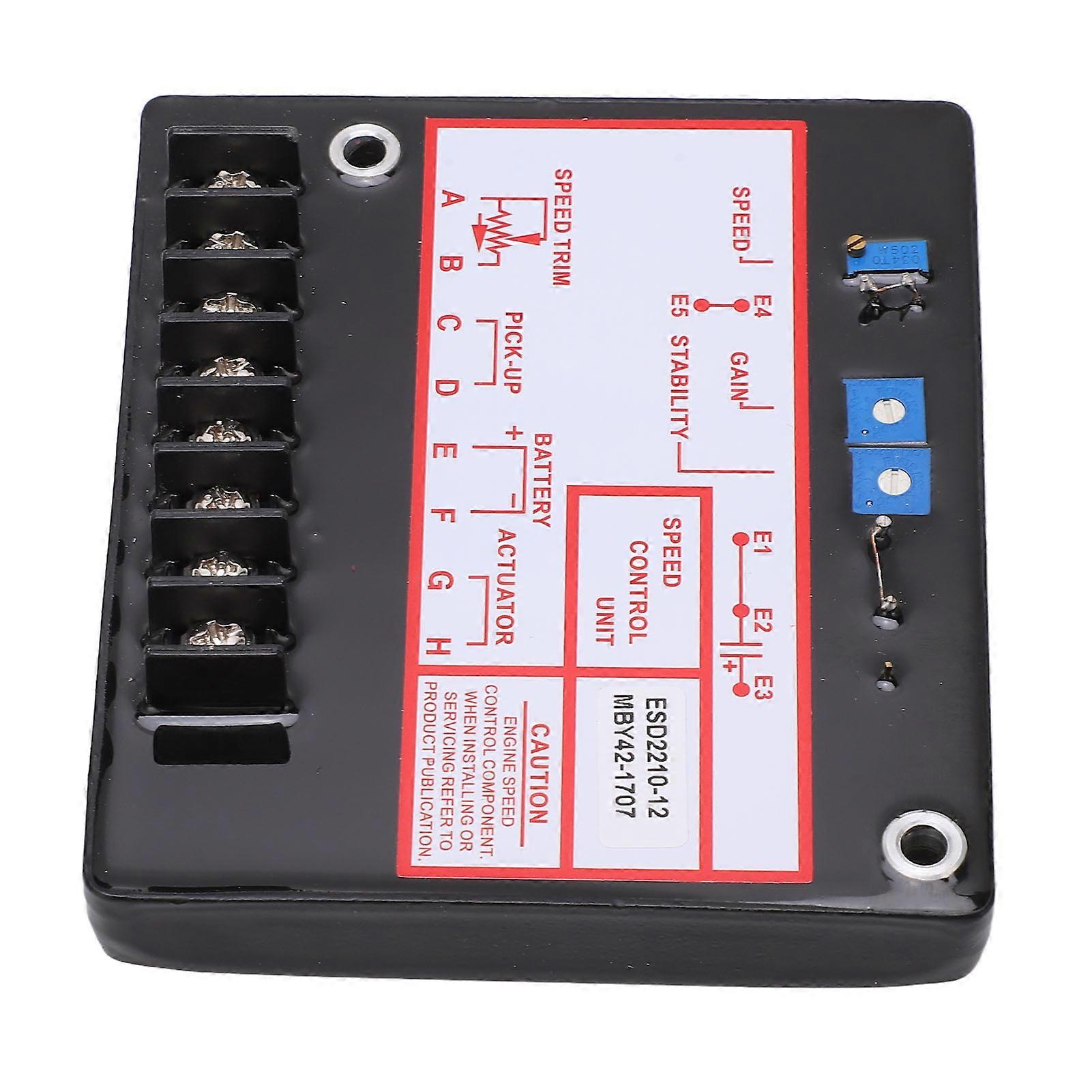 ESD2210 12 Generator Engine Governor Control Panel Electronic Genset Speed Controller DC12‑24V 