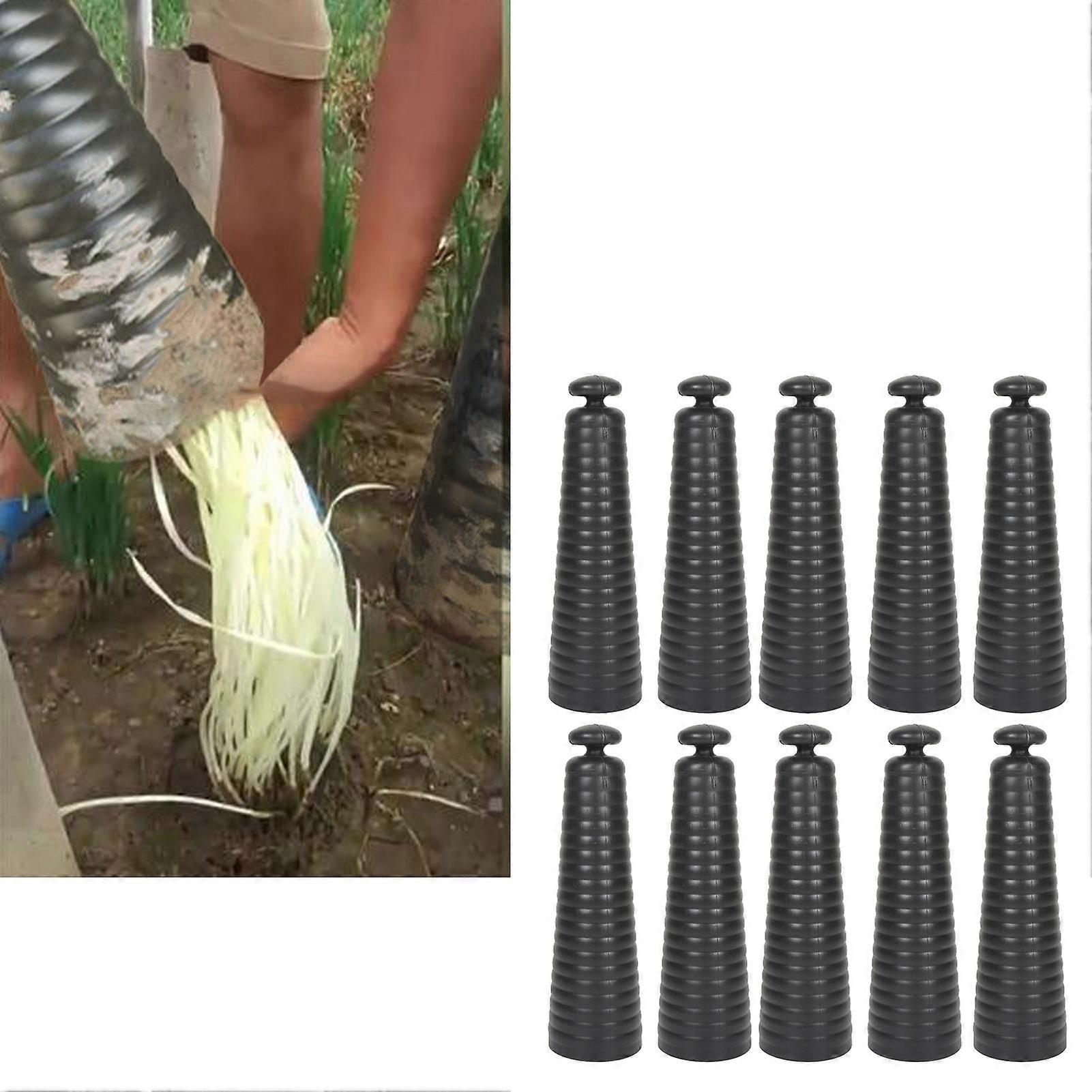 10pcs Leek Shade Leek Cultivation Barrel for Cultivation PE Leek Forming Tool Reusable Vegetable Shade Hoods 