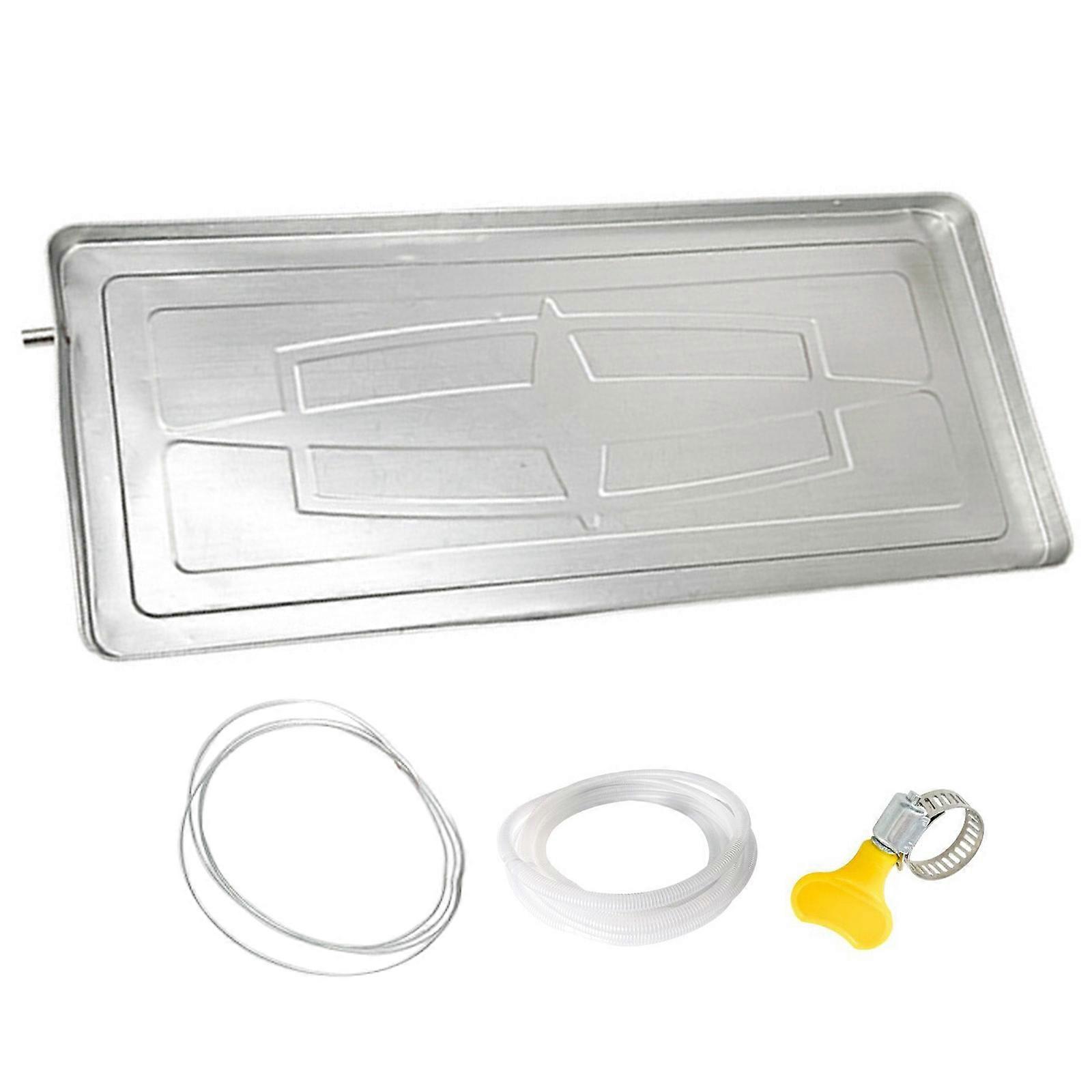 Universal Window AC Unit Drip Pan Stainless Steels Construction 3meter Drain Hose Set For Leakage Control Protective Multicolor