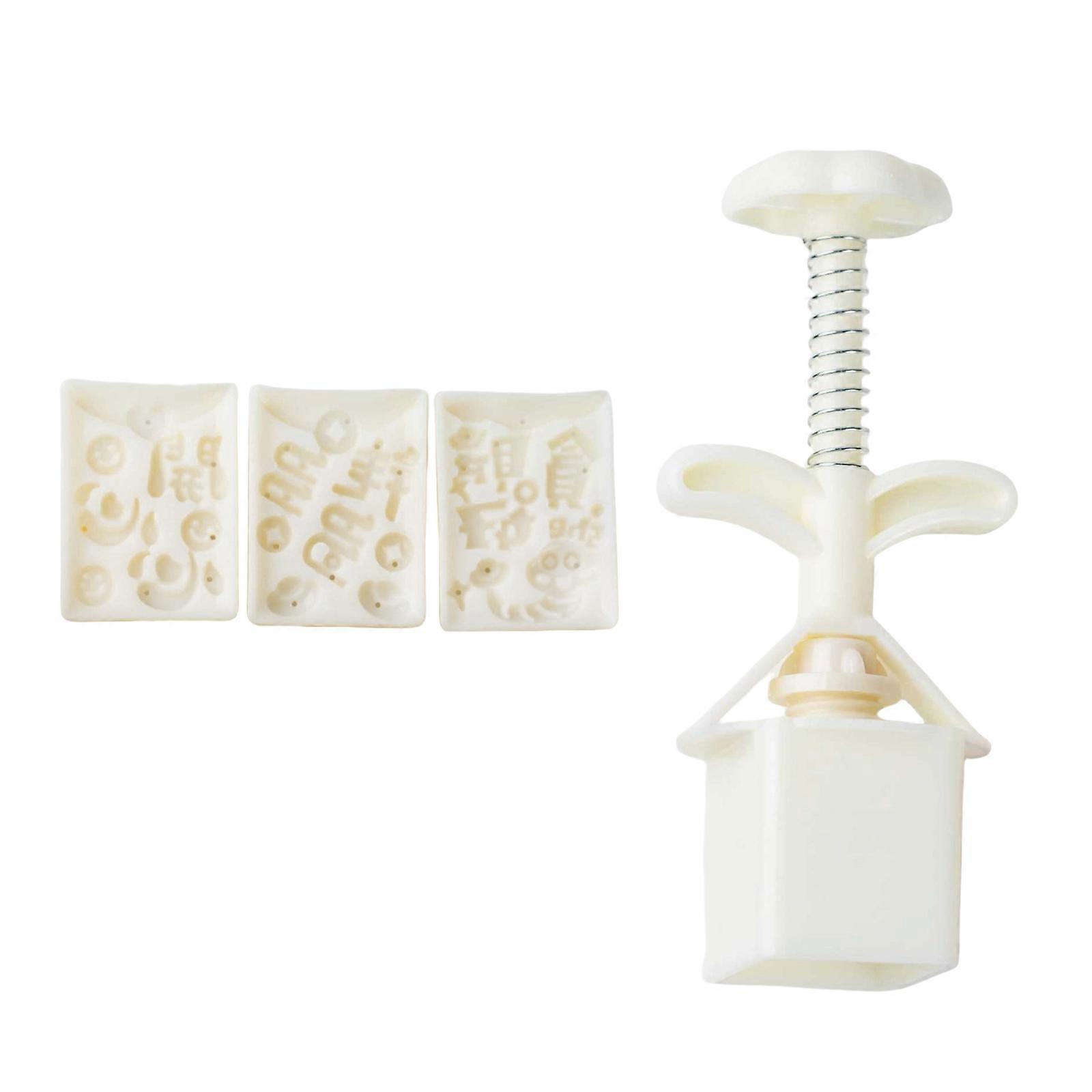 New Year Moon Cake Press Molds Cookie Stamp Chinese Snake Year Moon Cake Maker Decorating Tool for Making Cookie Multicolor