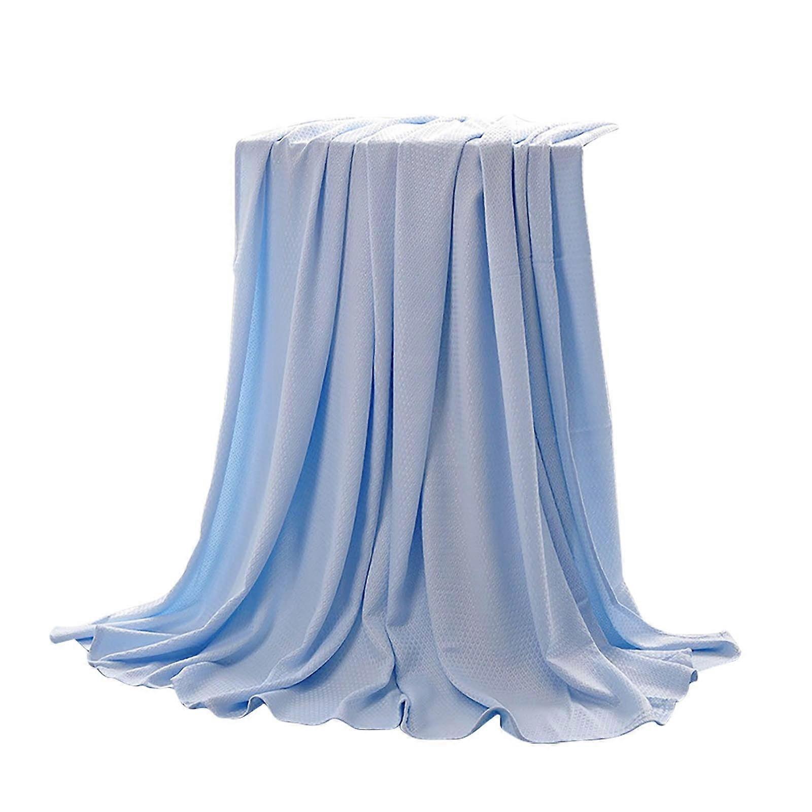 Soft Leopard Rope Blanket, Footed Throw for Adults & Kids, Ice Silk Summer Quilt, Nap Towel, Compatible with Chappy Wrap