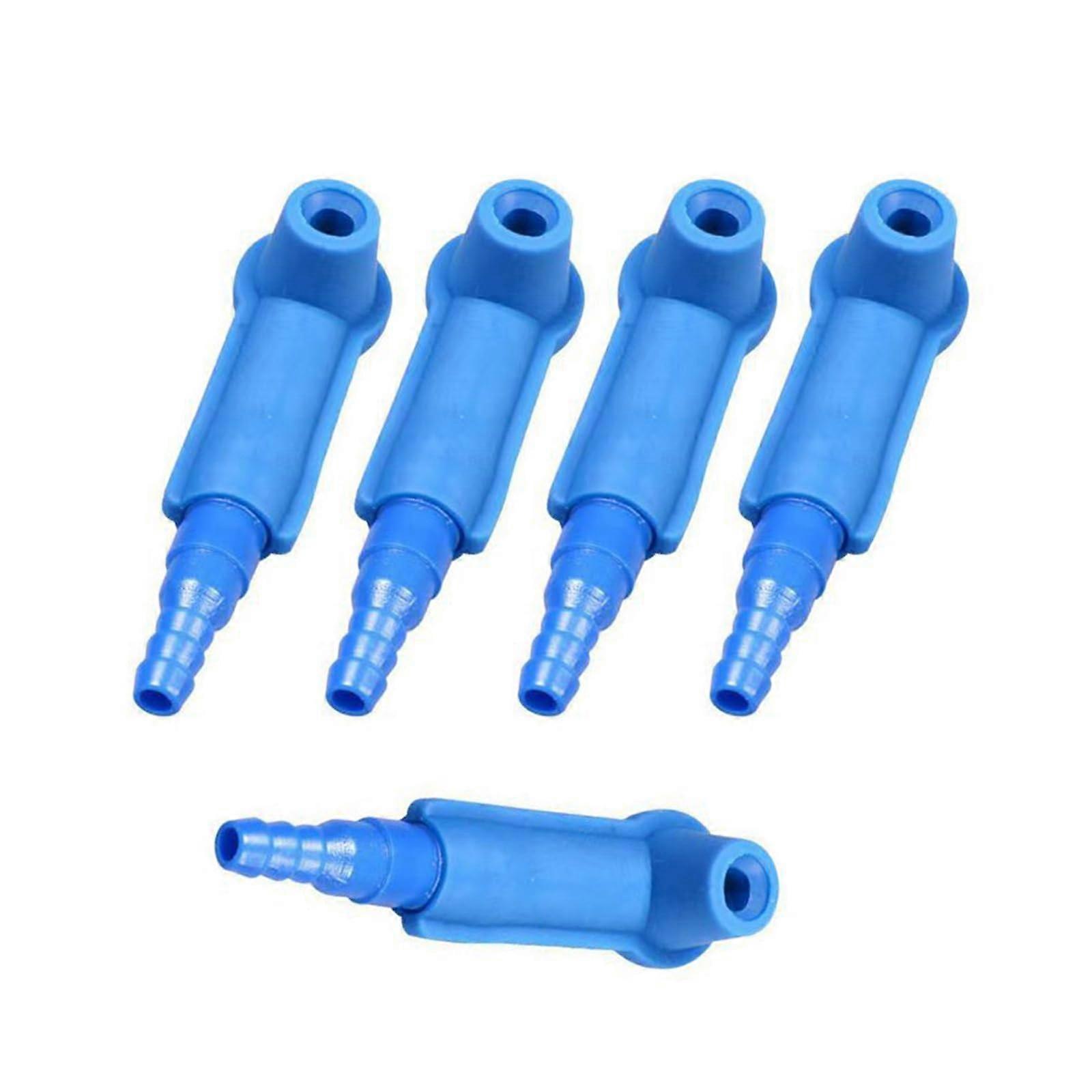 Automotive Brake Bleeding Connector Exchange Adapter 5Pack Fluid Changer Adapters For Quick And Easy Brake Service Blue
