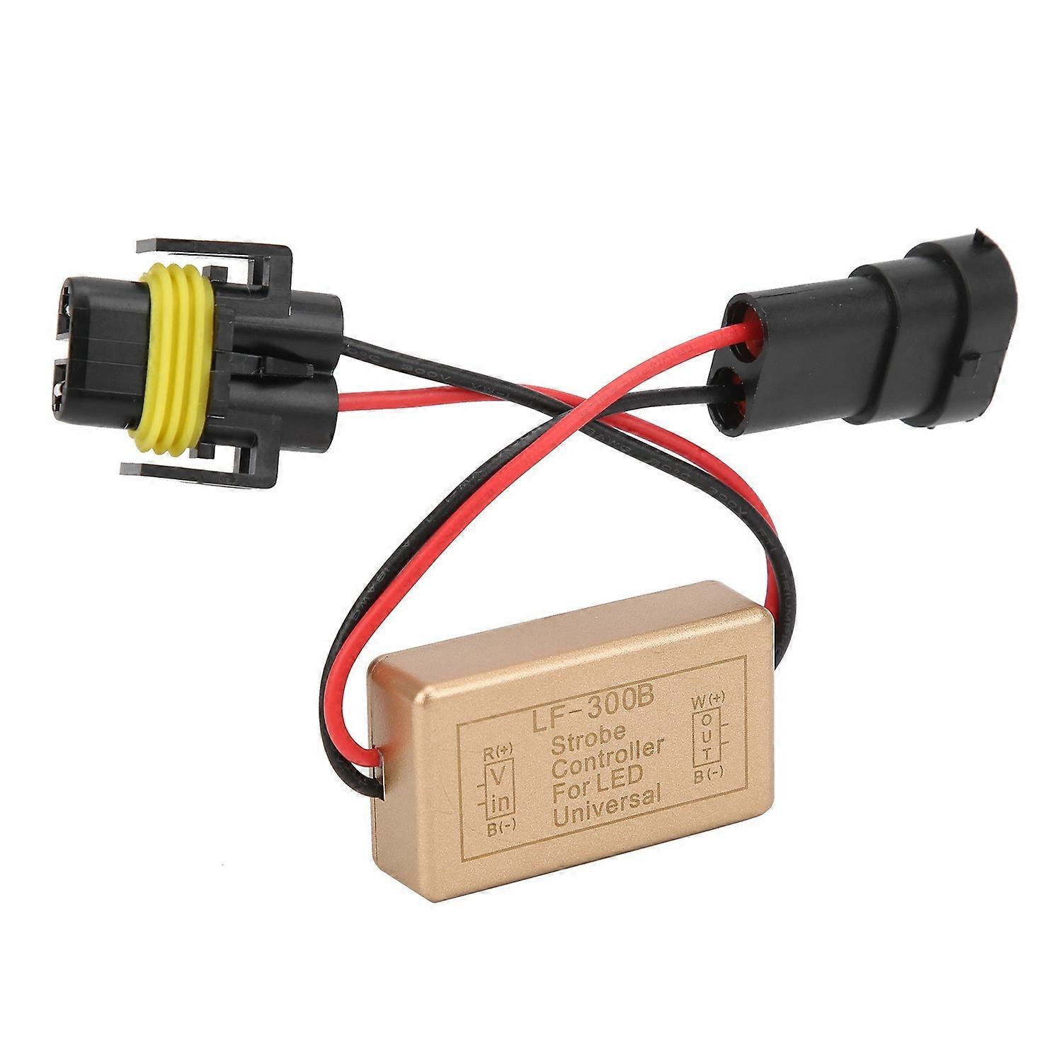 Flash Strobe Controller Box Continuous Flashing Module H8 H9 H11 Socket for LED Headlight Foglamp