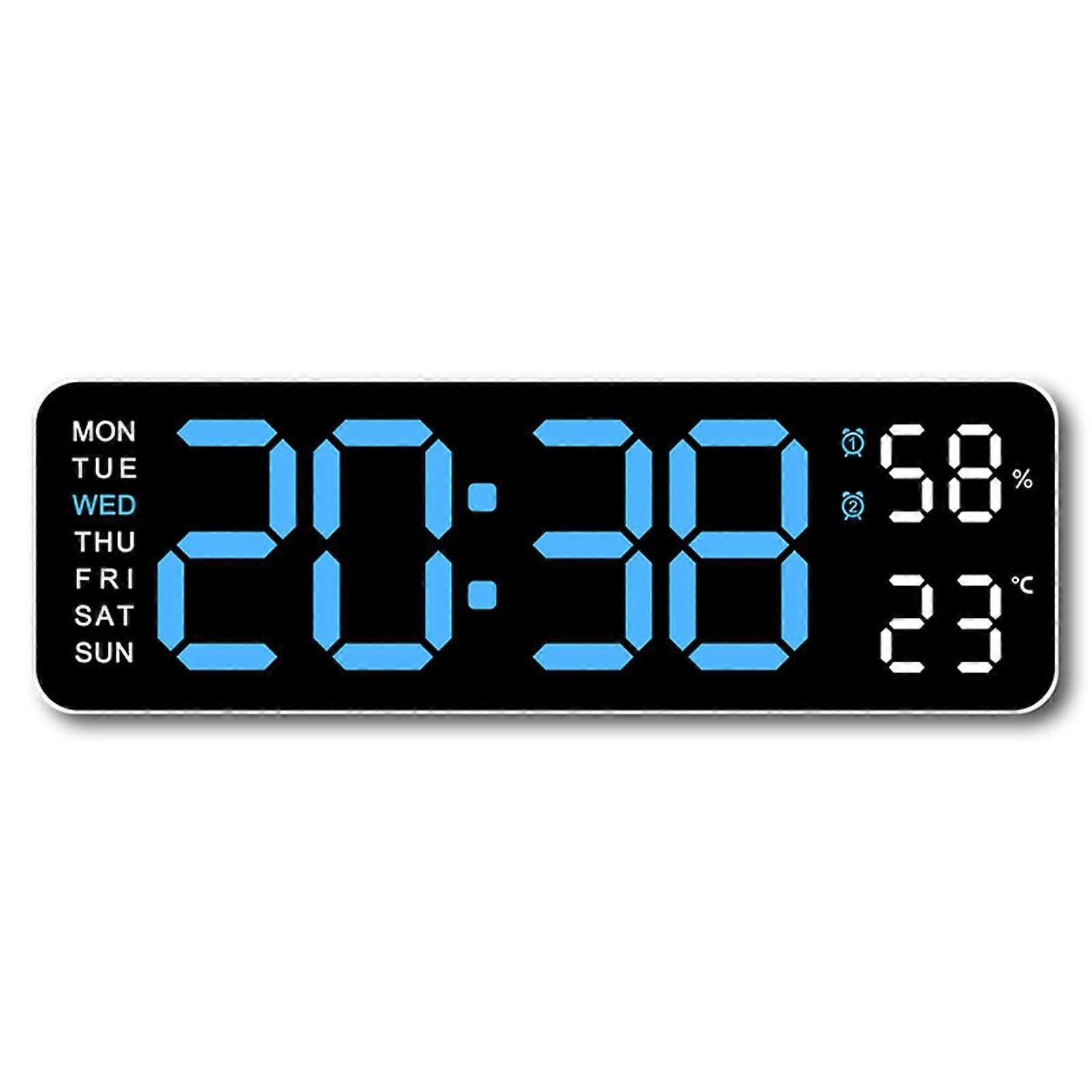 Multifunctional Electronic Clock With Large Font Display Week Date Function ABS Temperature Display Clock Style 1