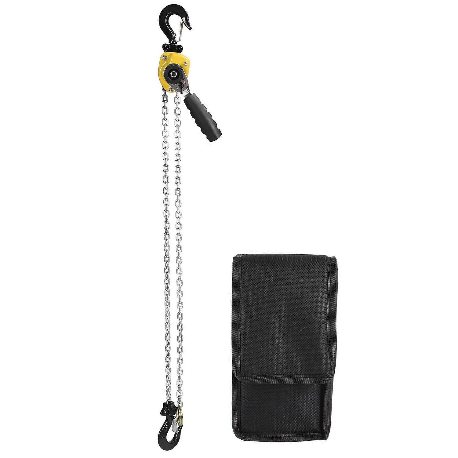 Lever Block Hoist Pulley Mini Portable Lifting Ratchet with 1.5meter Chain 250kg Load