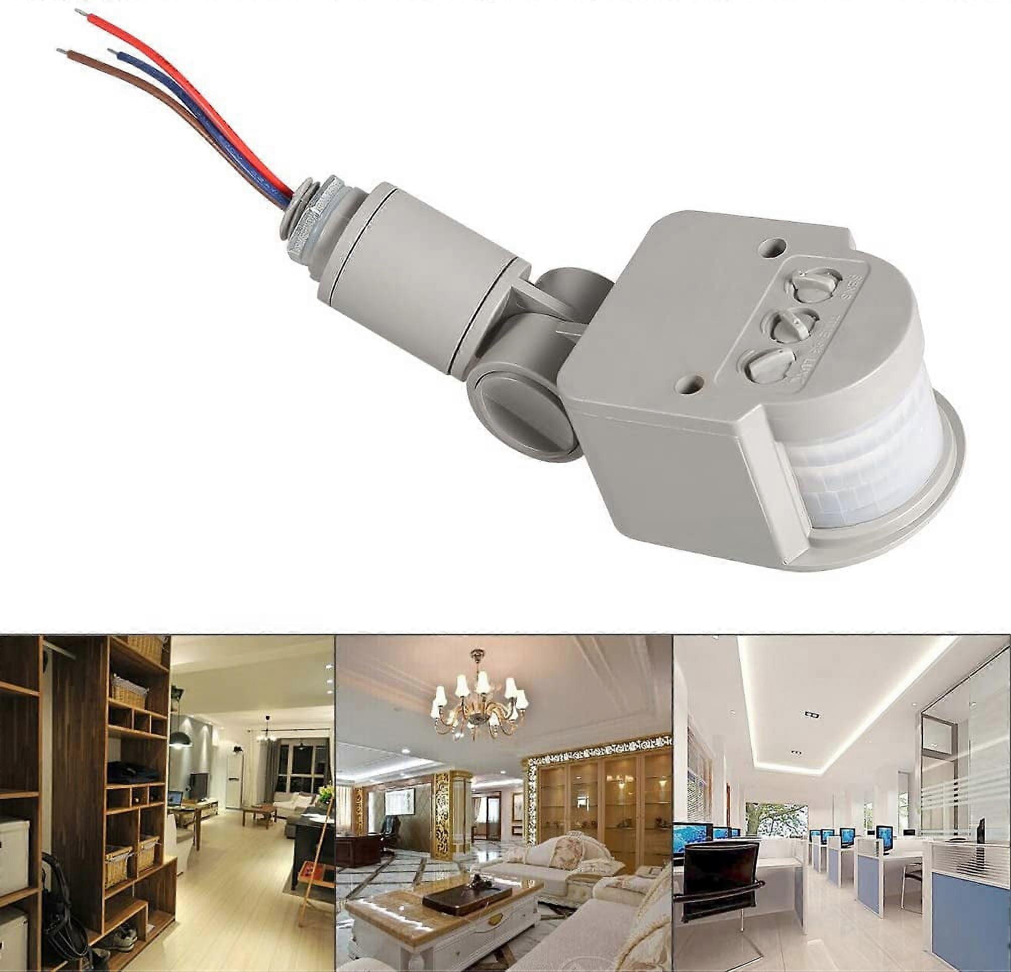 Dsseng Outdoor 90~250V 180 Degree Infrared PIR Motion Sensor Detector Wall Light Switch