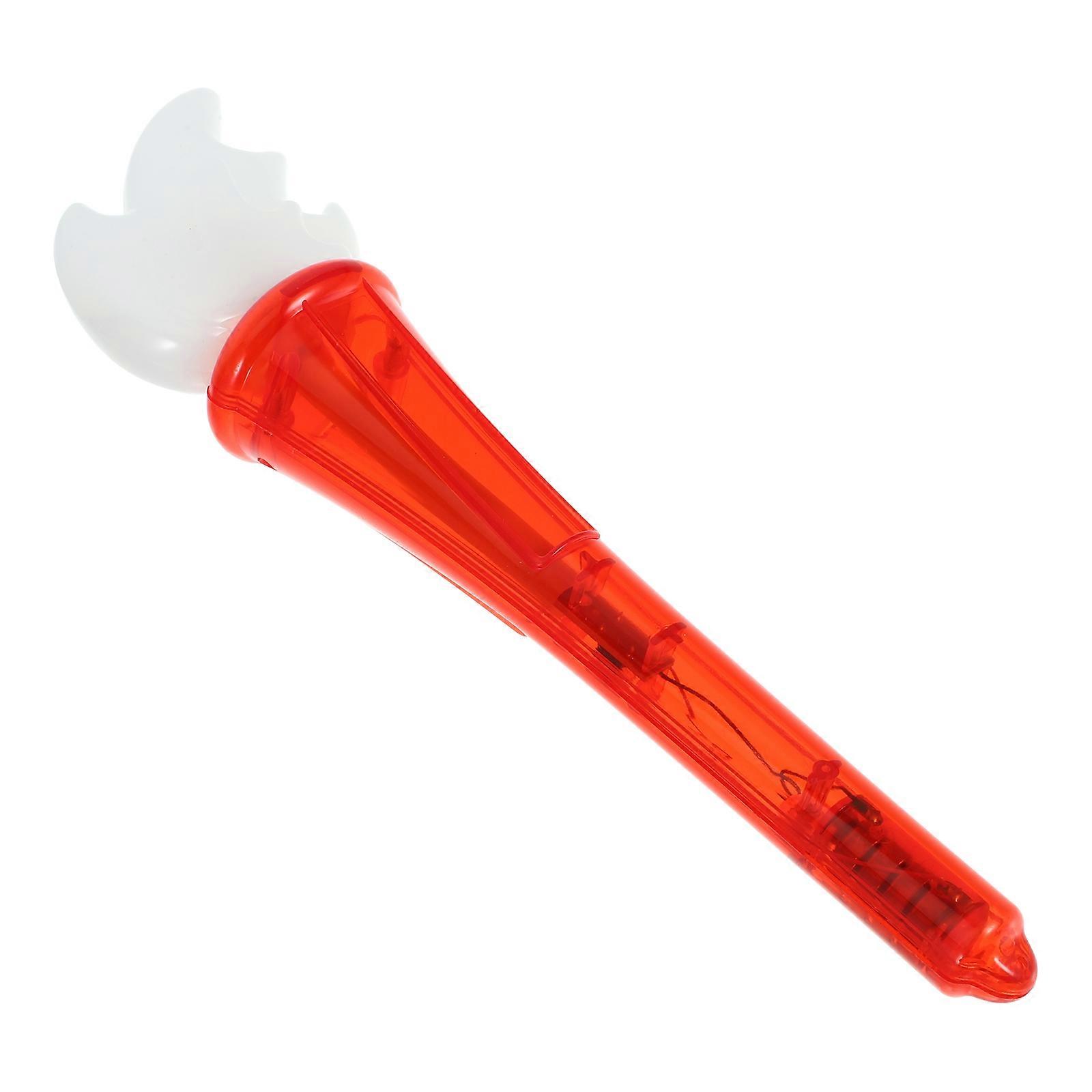 Red LED Torch Toy Glowing Simulation Torch for Party Cheering Fun Use