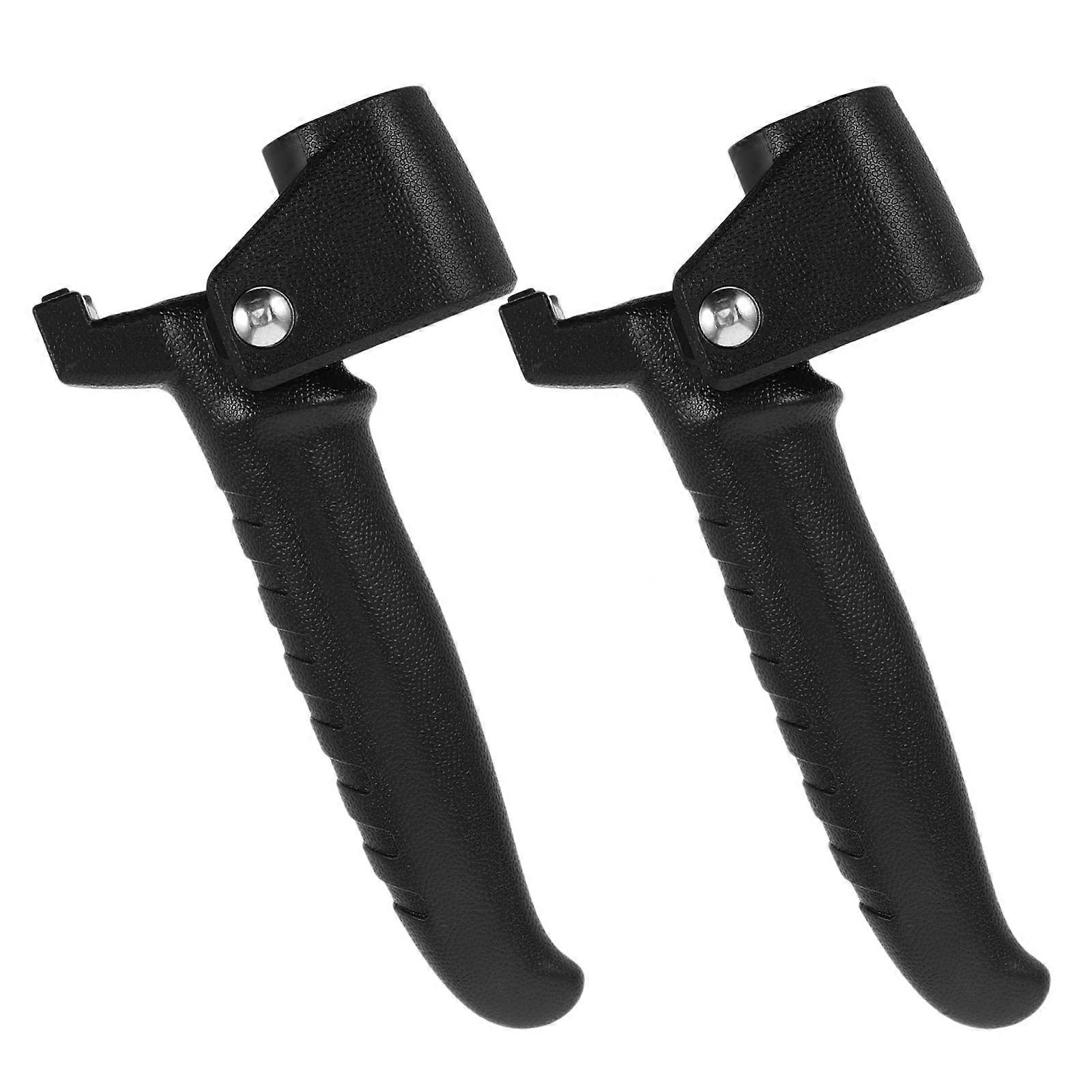 Elderly Cane Side Handles Replacement 2Pcs Walking Stick Handle for Support