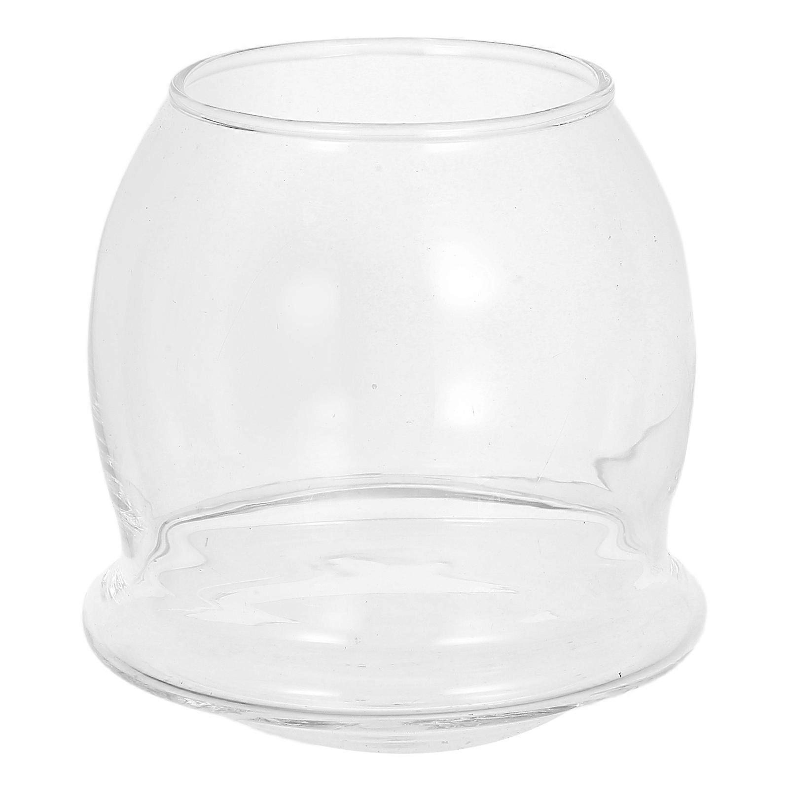 Transparent Glass Drinking Cup for Drinking Rotatable Whiskey Glass