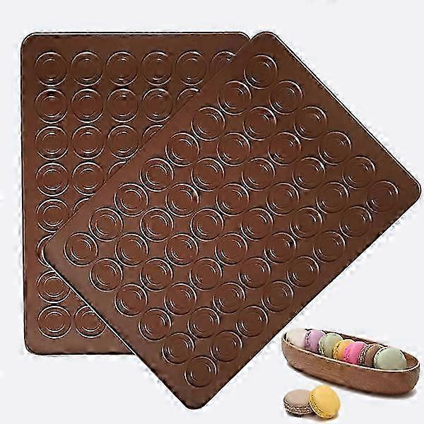 Silicone Baking Mats, Non-stick Macaron Baking Mats, Bpa Free Macaron Baking Sheet, Macaron - Pack Of 2
