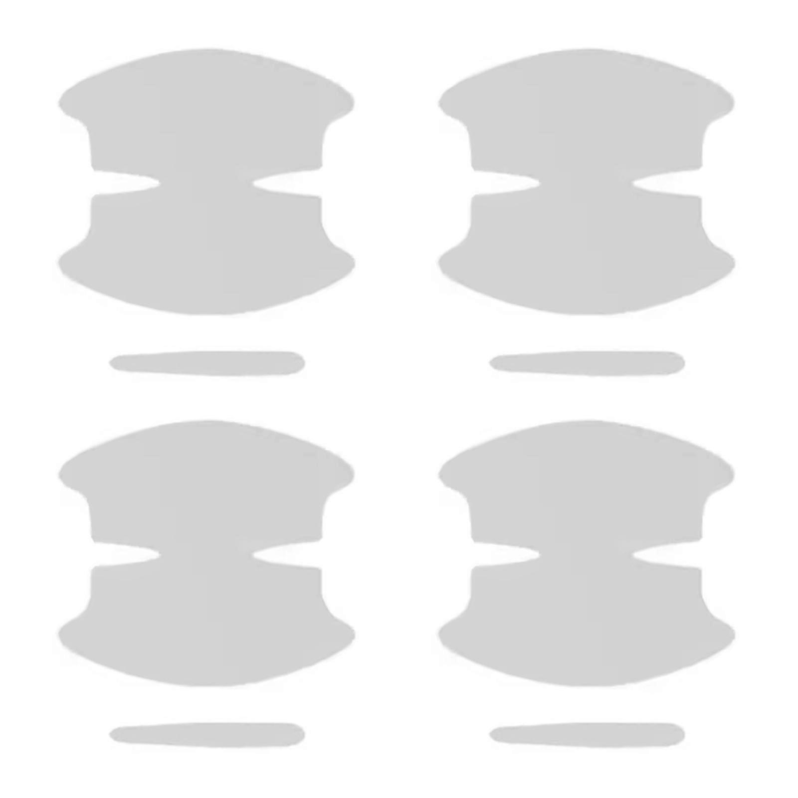 Auto Door Handle Protective Cover Sheets 8PCS TPU Material Scratch Proof Invisible Guard Universal Vehicle Protection Multicolor