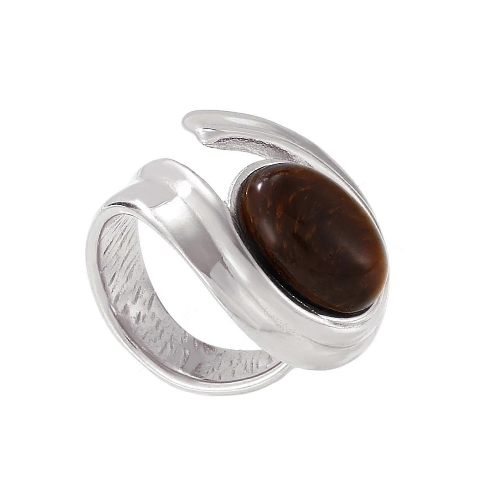 Sophisticated C Shaped Earrings Rings with Tigers Eye Stone to Elevating Your Look Styles at Any Evening Event Multicolor