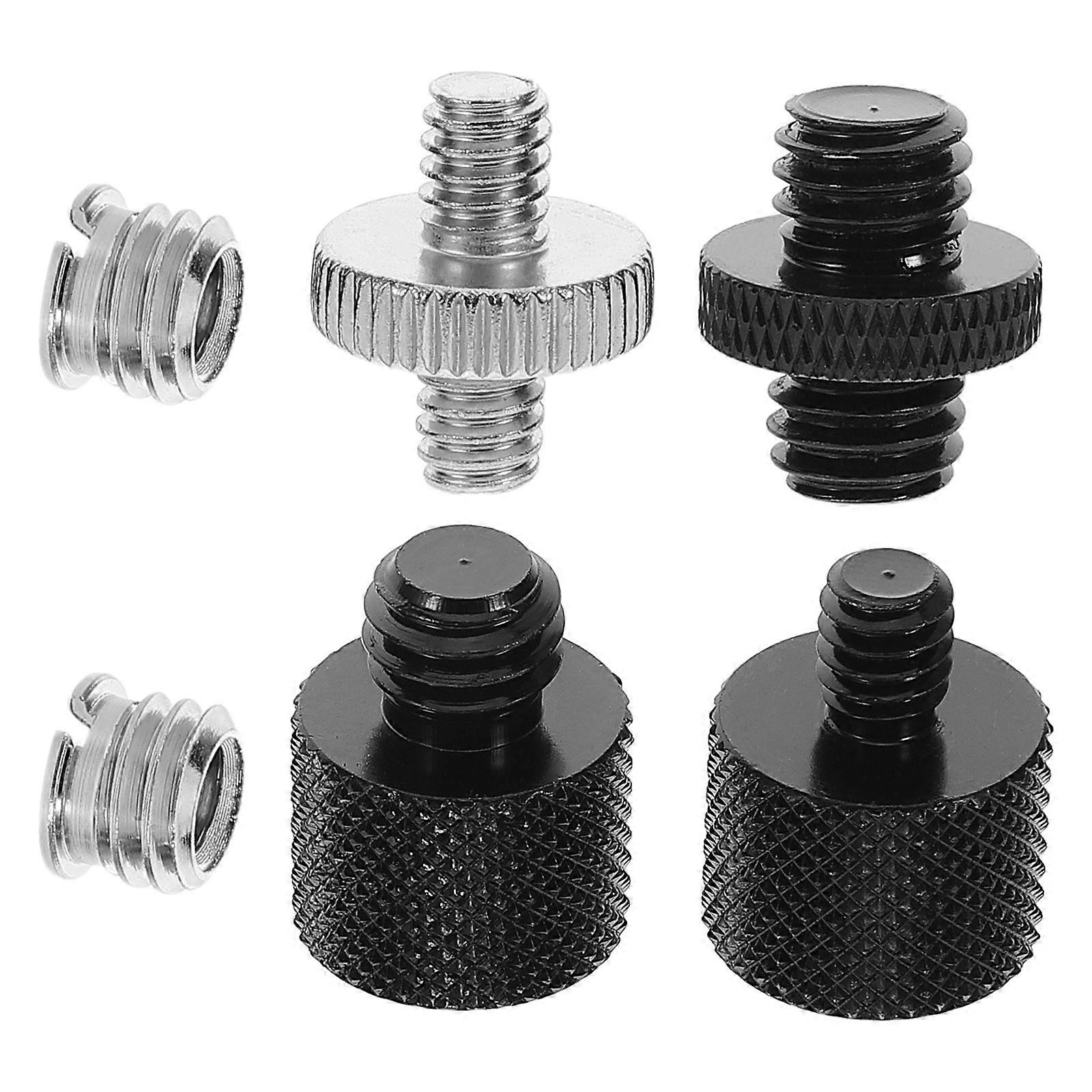 Mic Screw Adapter Mini Mic Screw for Microphone 6Pcs Metal Mount Adapter