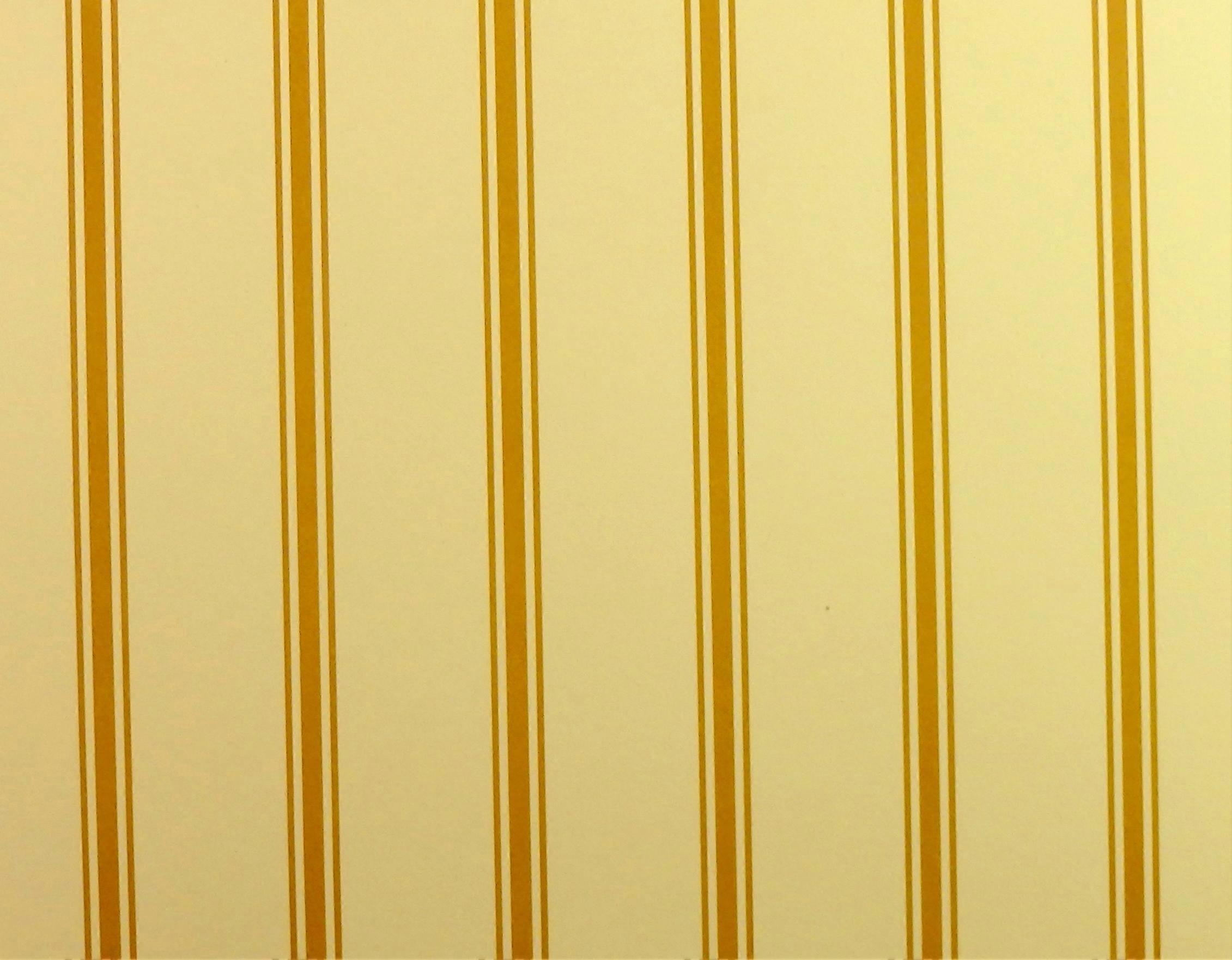 Κούκλες Σπίτι Μινιατούρα Εκτύπωση 1:12 Χρυσό Κρέμα Regency Λωρίδα Ταπετσαρία