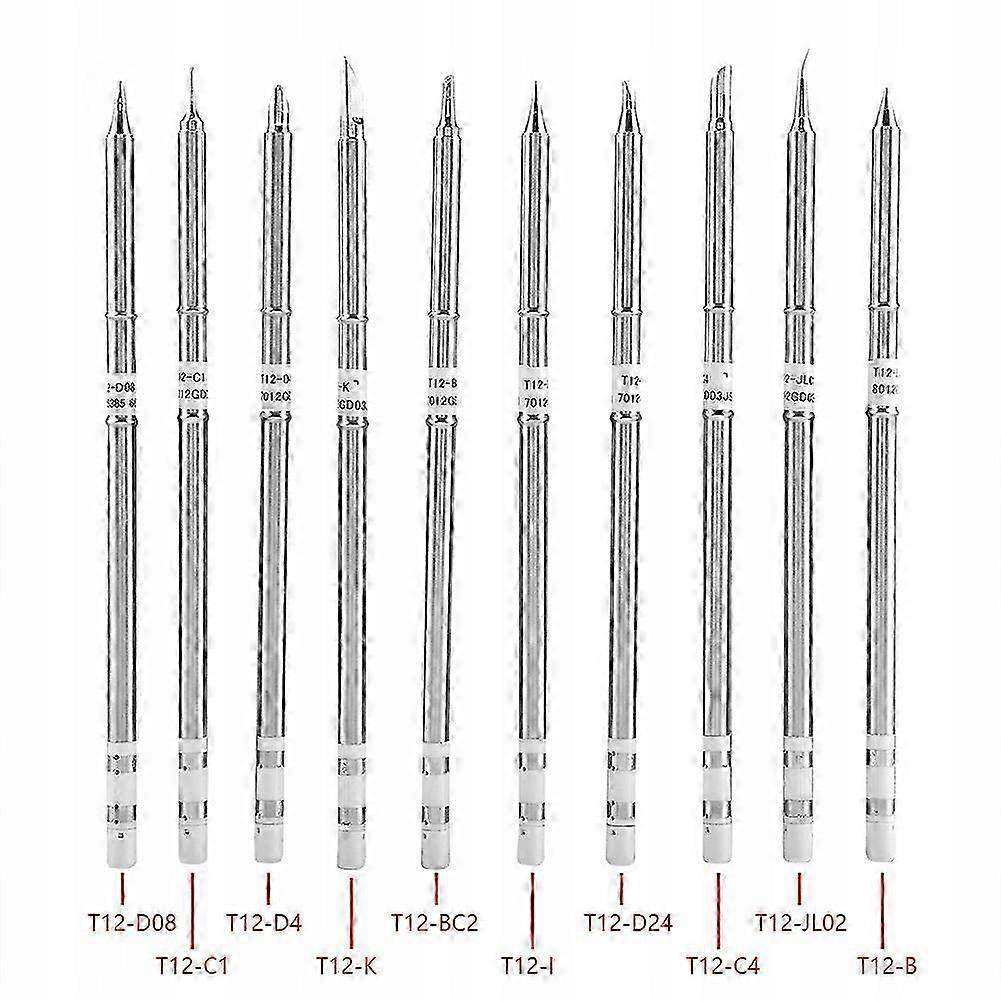 10 Pcs T12 Series Solder Tips Replacement