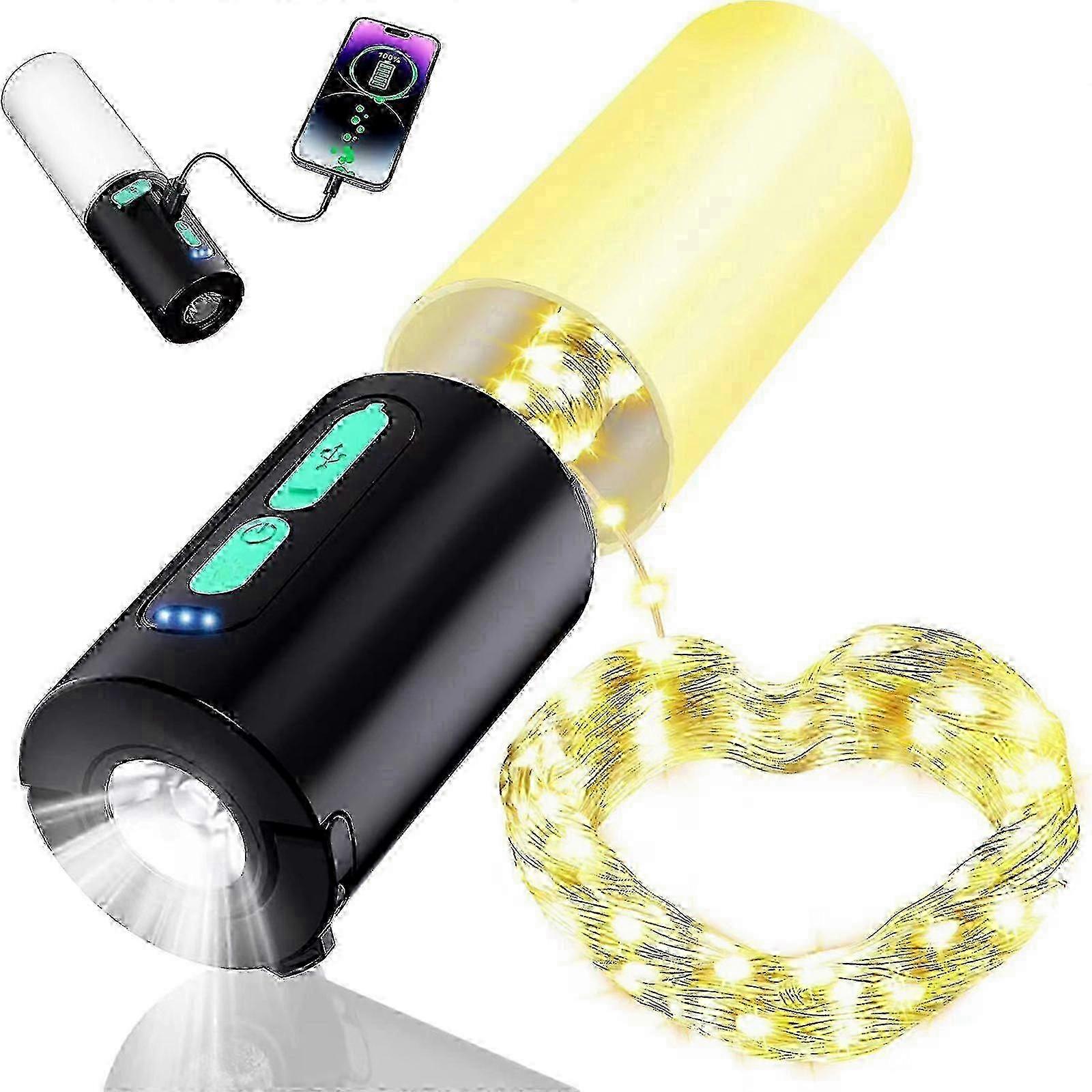 Outdoor tent light decoration LED multi-functional camp light, emergency flashlight charging bank