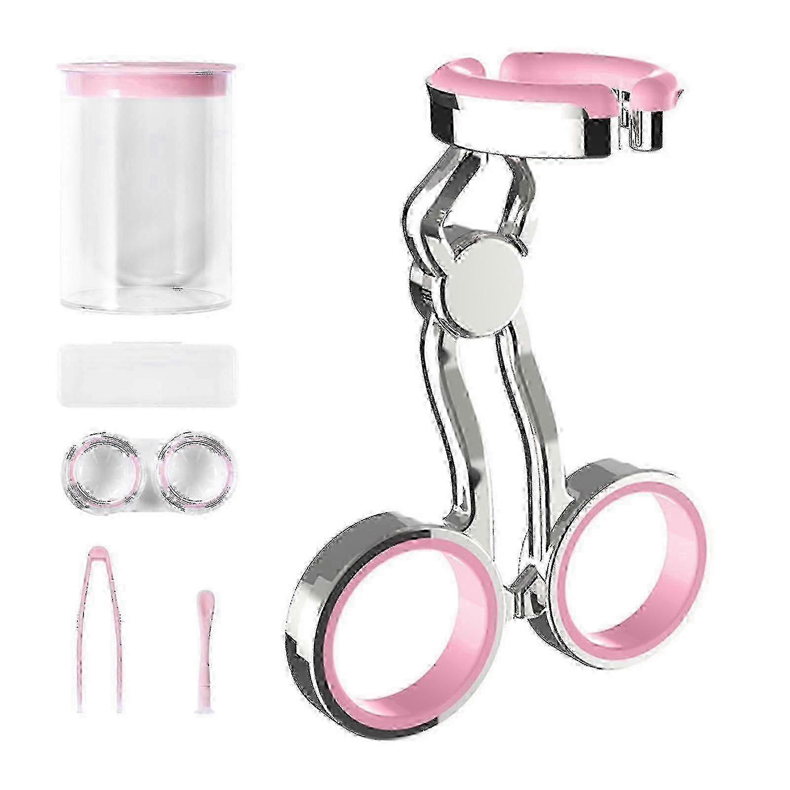 Contact Lens Aid Kit: High Elasticity Silicone Contact Lens Tool with Center Axis Control and Compatible Handle for Easy Insertion and Removal