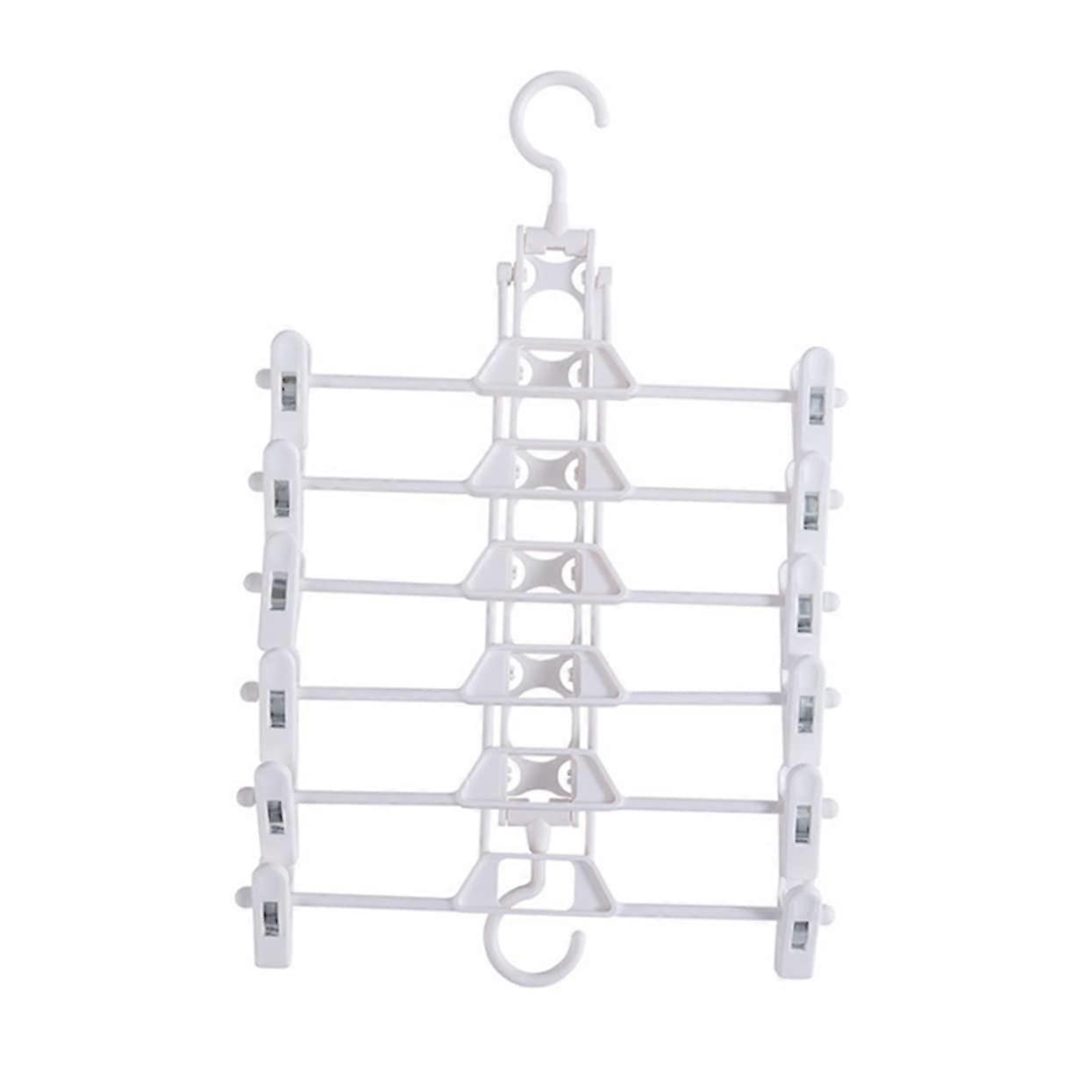 Folding Pants Hanger with 360° Rotation Space Saving Closet Organizer for Trousers and Skirts