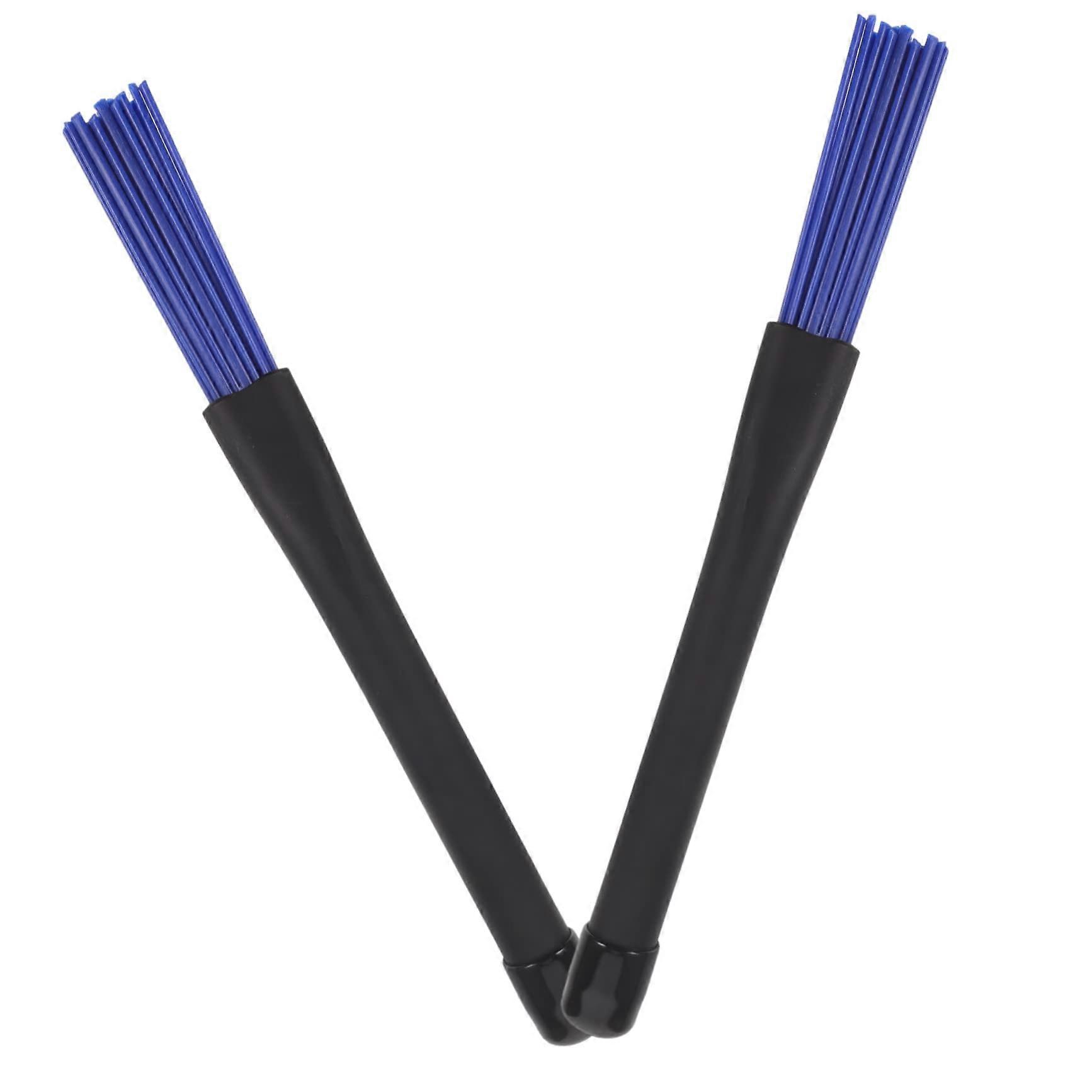 Nylon Wire Drum Brushes with Ergonomic Handles 1 Pair for Jazz Drums Practice and Youth Bands