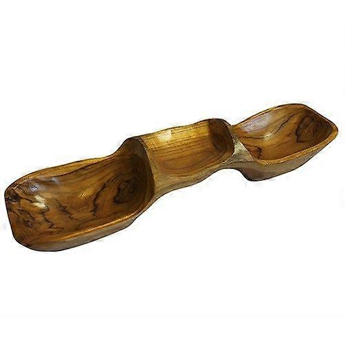 Teak Three Bowl Pyramid aprox 50cm X 1