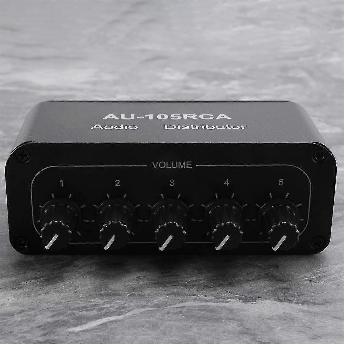 Stereo Audio Mixer Multi-Channel Interface for Power Amplifiers