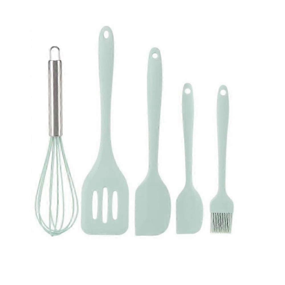 5Pcs Non-Stick Silicone Kitchen Spatula Set including Whisk szrh21