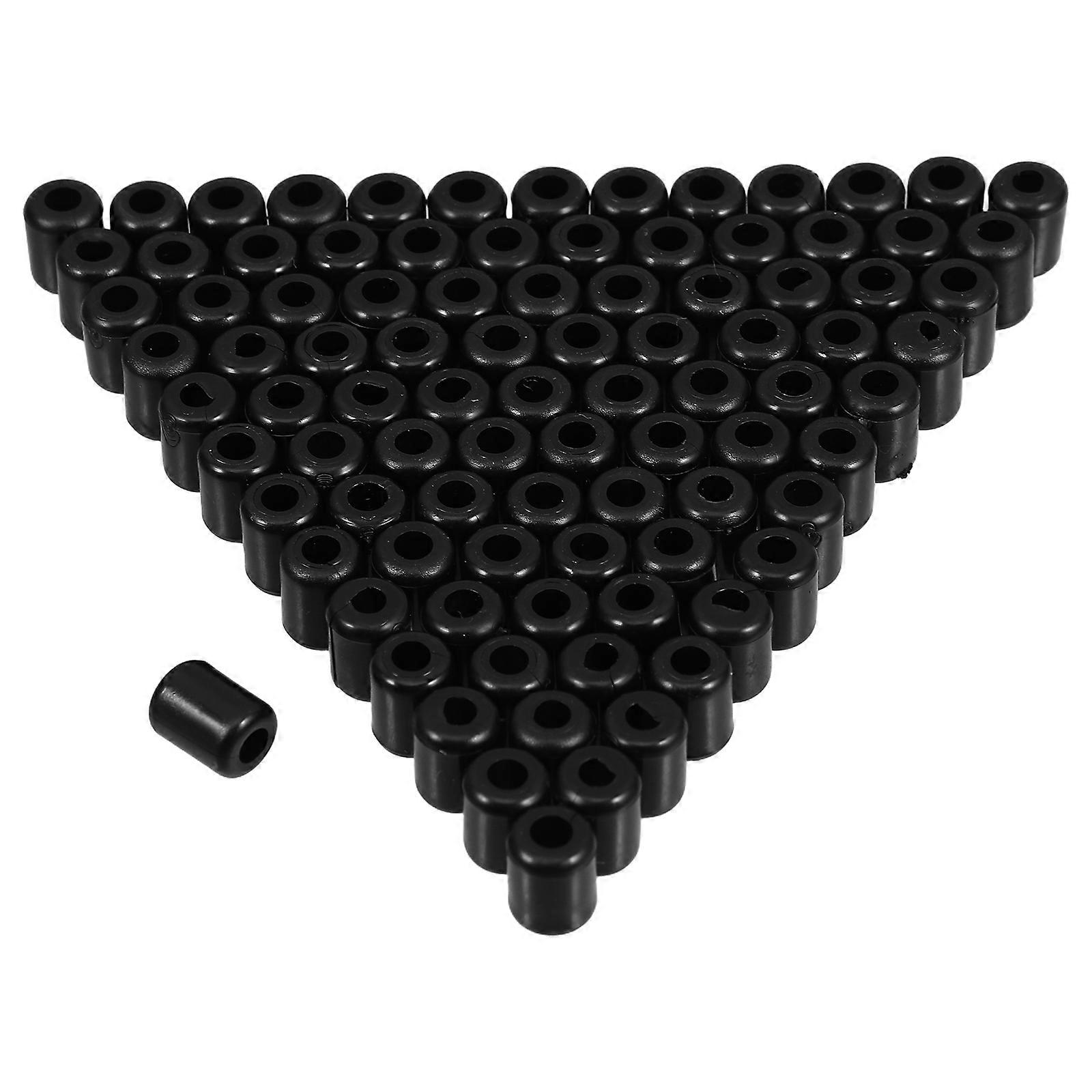 Inventory Control Clips Peg Hook Stoppers for Retail Organization 90Pcs PVC Black Accessories