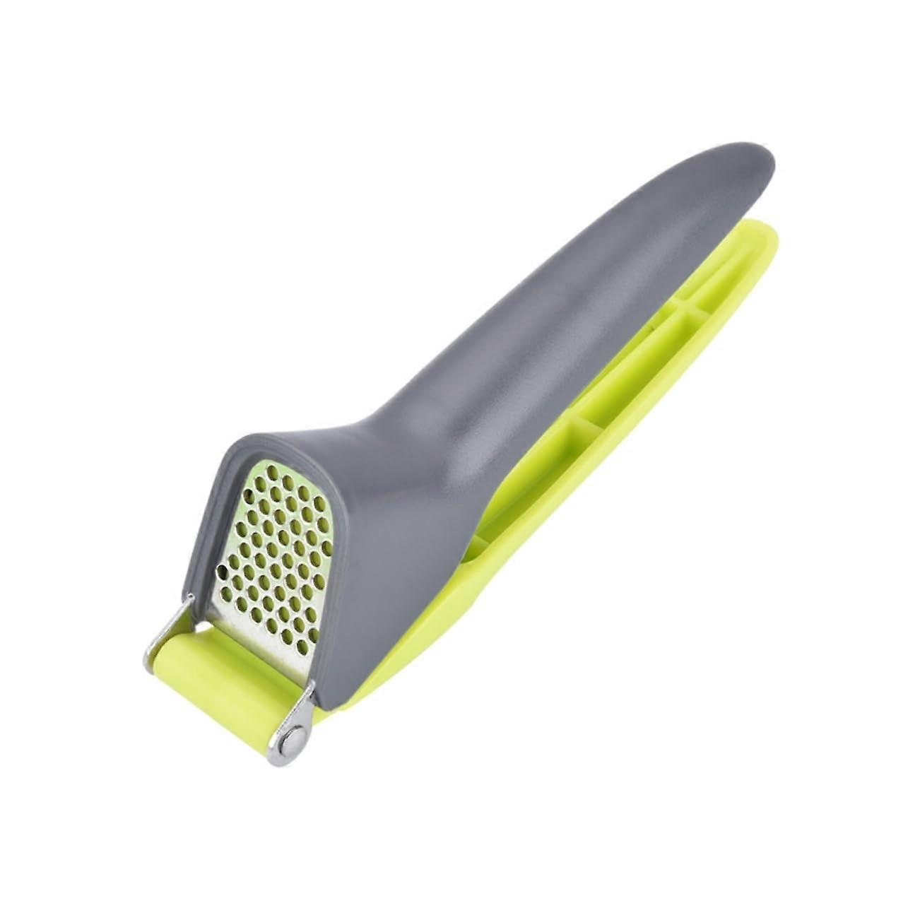Heavy Duty Garlic Press and Slicer with Ergonomic NonSlip Handle for Easy Kitchen Use