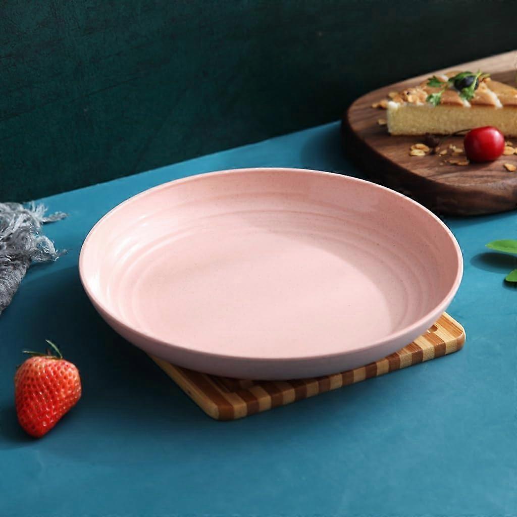 Black 20cm Serving Plate with Raised Base, Stackable Snack Tray for EasyClean Food Serving