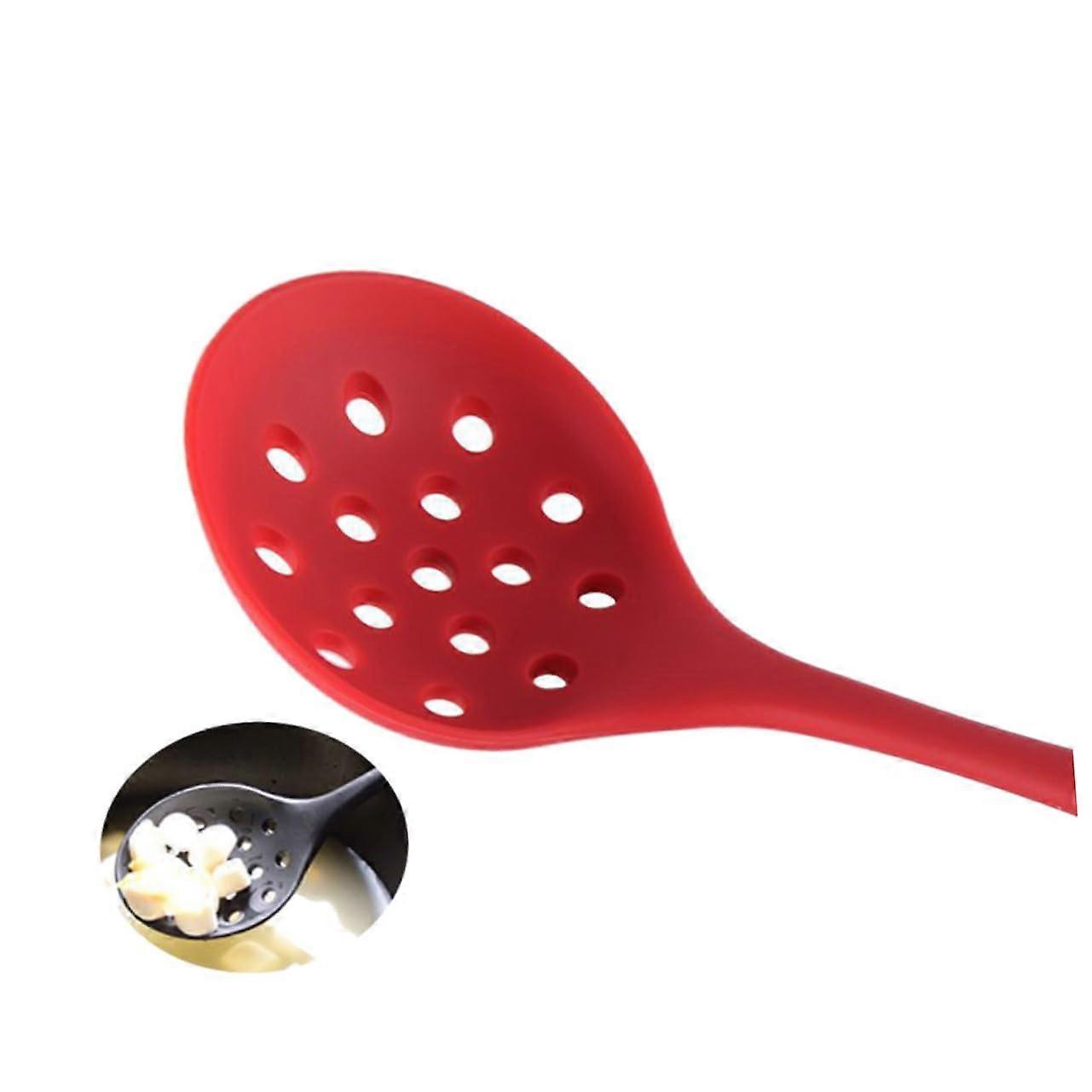 3Pcs Silicone Cooking Utensils Set Heat Resistant Nonstick Kitchen Tools for Serving Red