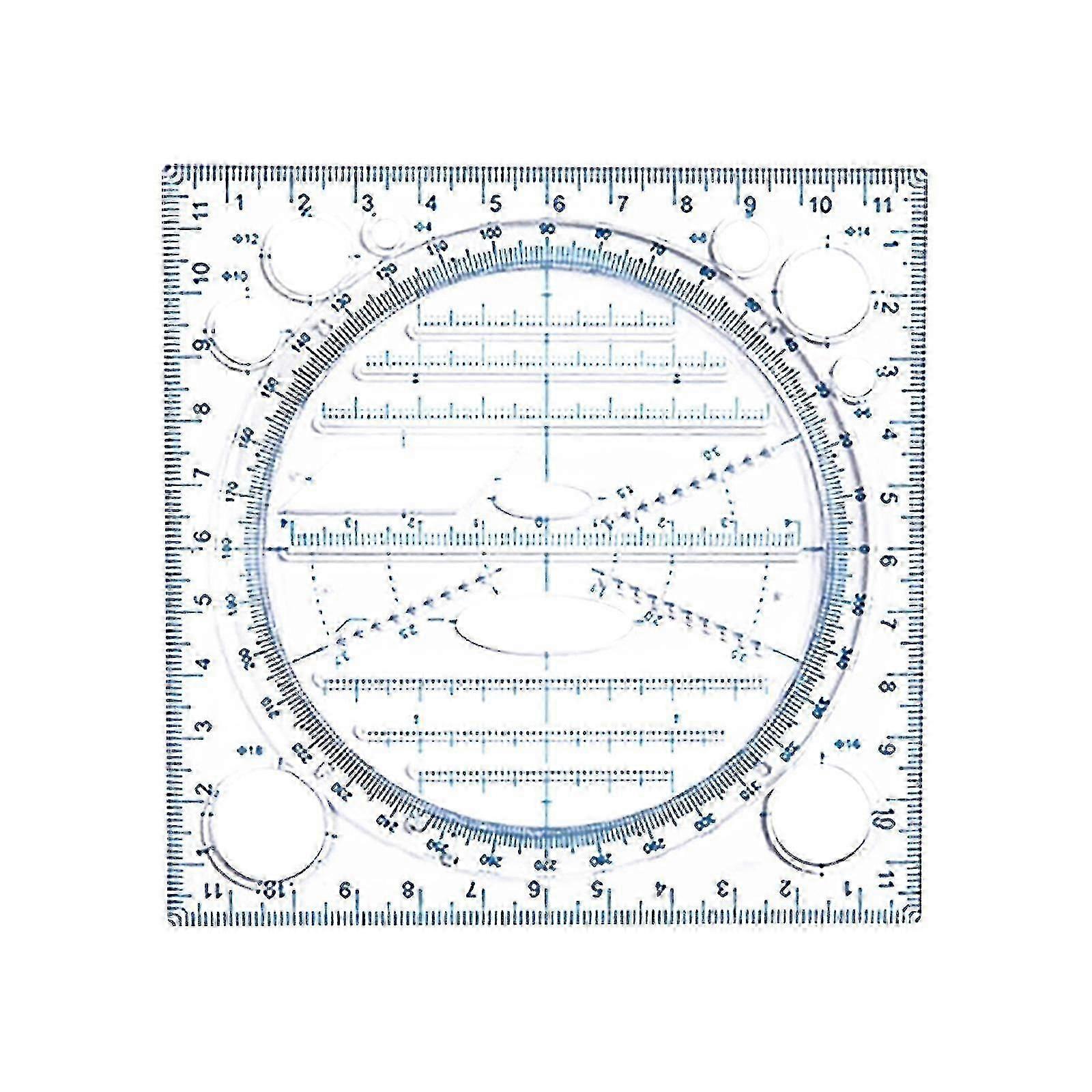 Ruler Geometric Drawing Template Springhall Angle Multifunctional Drawing Ruler