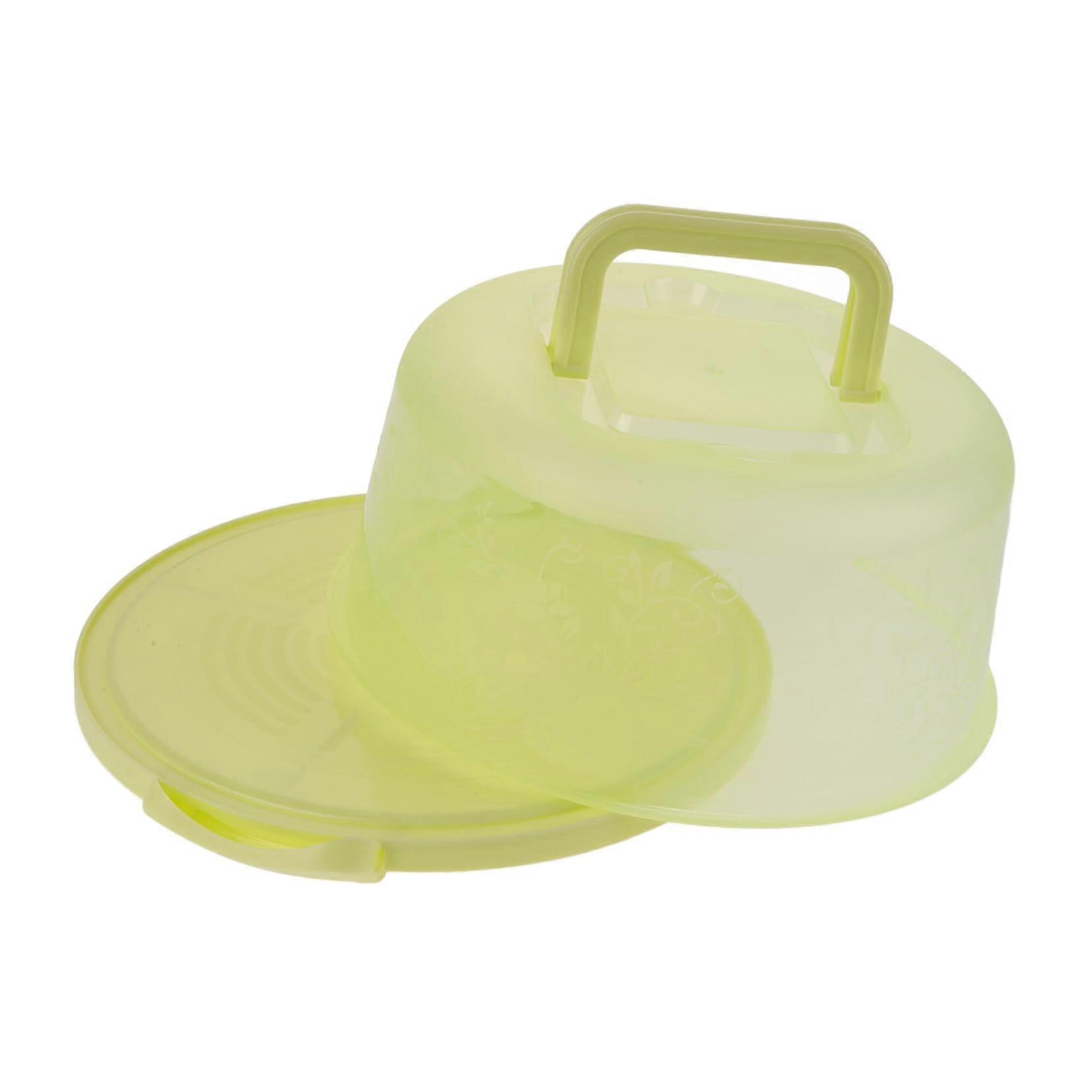 Cake Carrier with Lid, Durable Plastic Cake Storage Container for Parties, Travel and Baked Goods