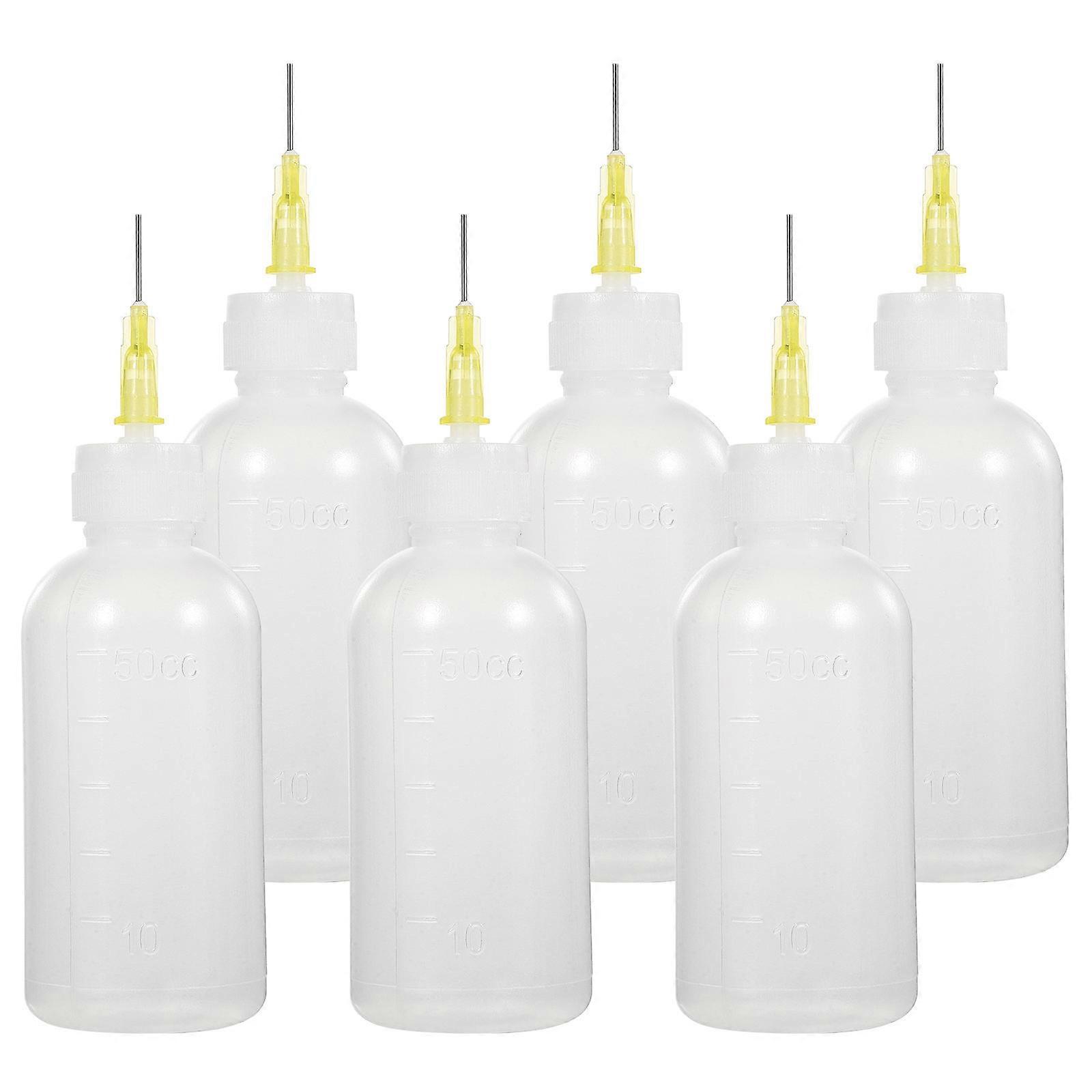 6pcs Multi Purpose Precision Needle Tip Applicator Squeeze Bottles Liquid Glue Dropper Dispenser