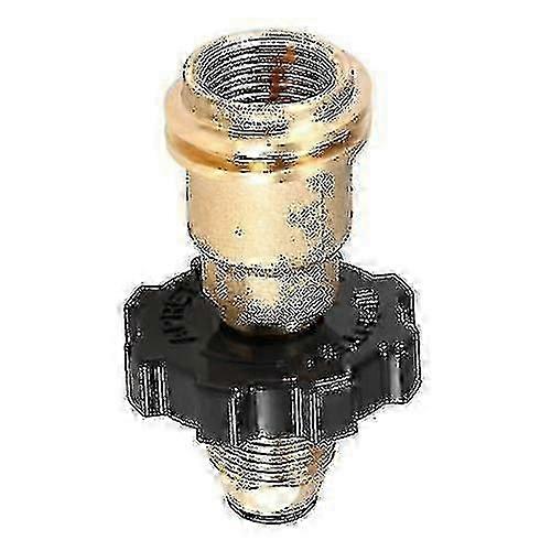 Solid Brass Propane Tank Adapter Safety Valve with QCC1 Type 1 Hose Regulator Conversion Kit