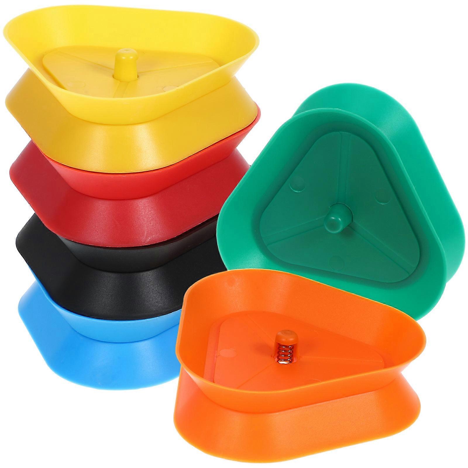 6pcs Hands-free Playing Card Holder Triangle Shaped Hands-Free Playing Card Stand
