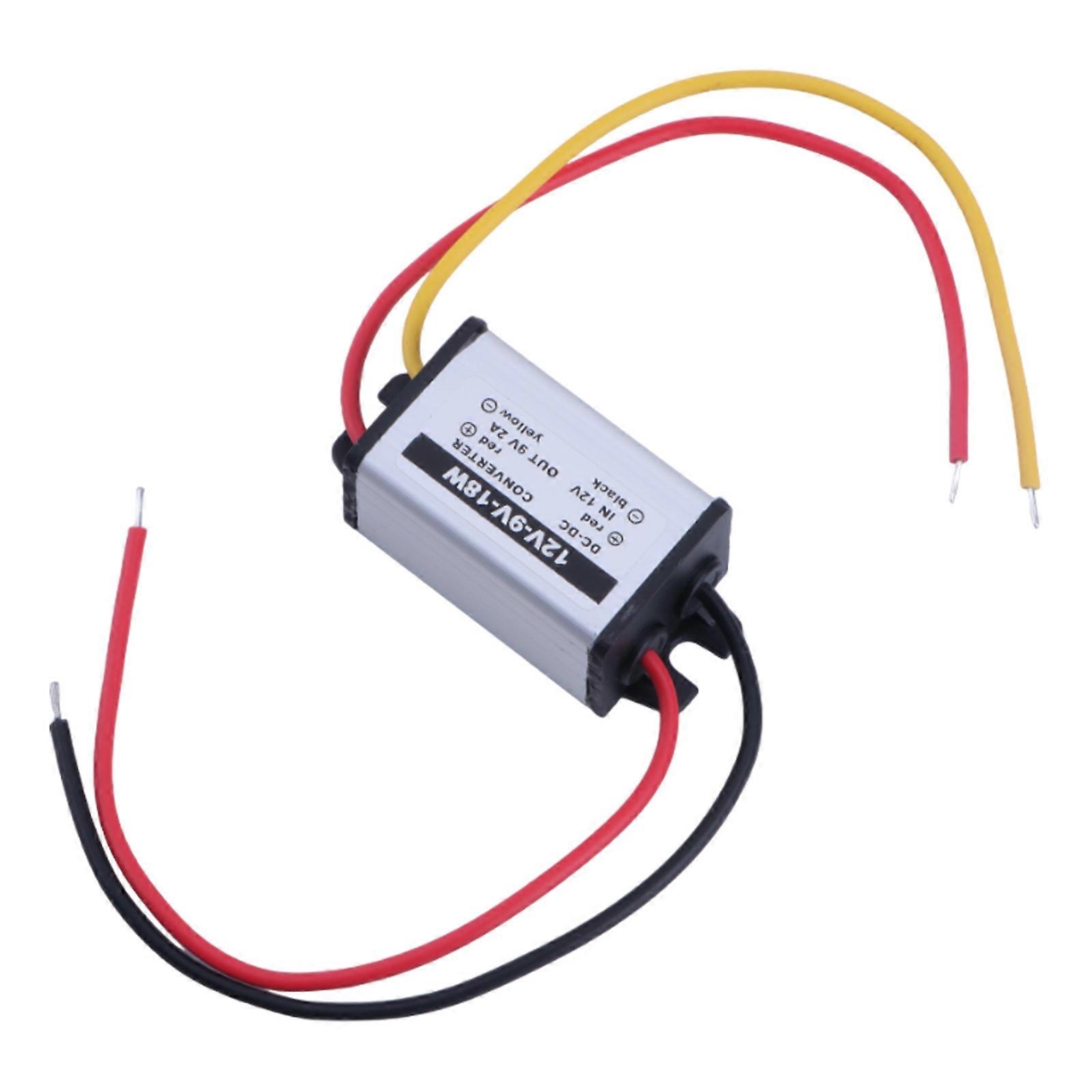 DC to DC Converter 12V To 9V upply Power SModule Waterproof Multicolor